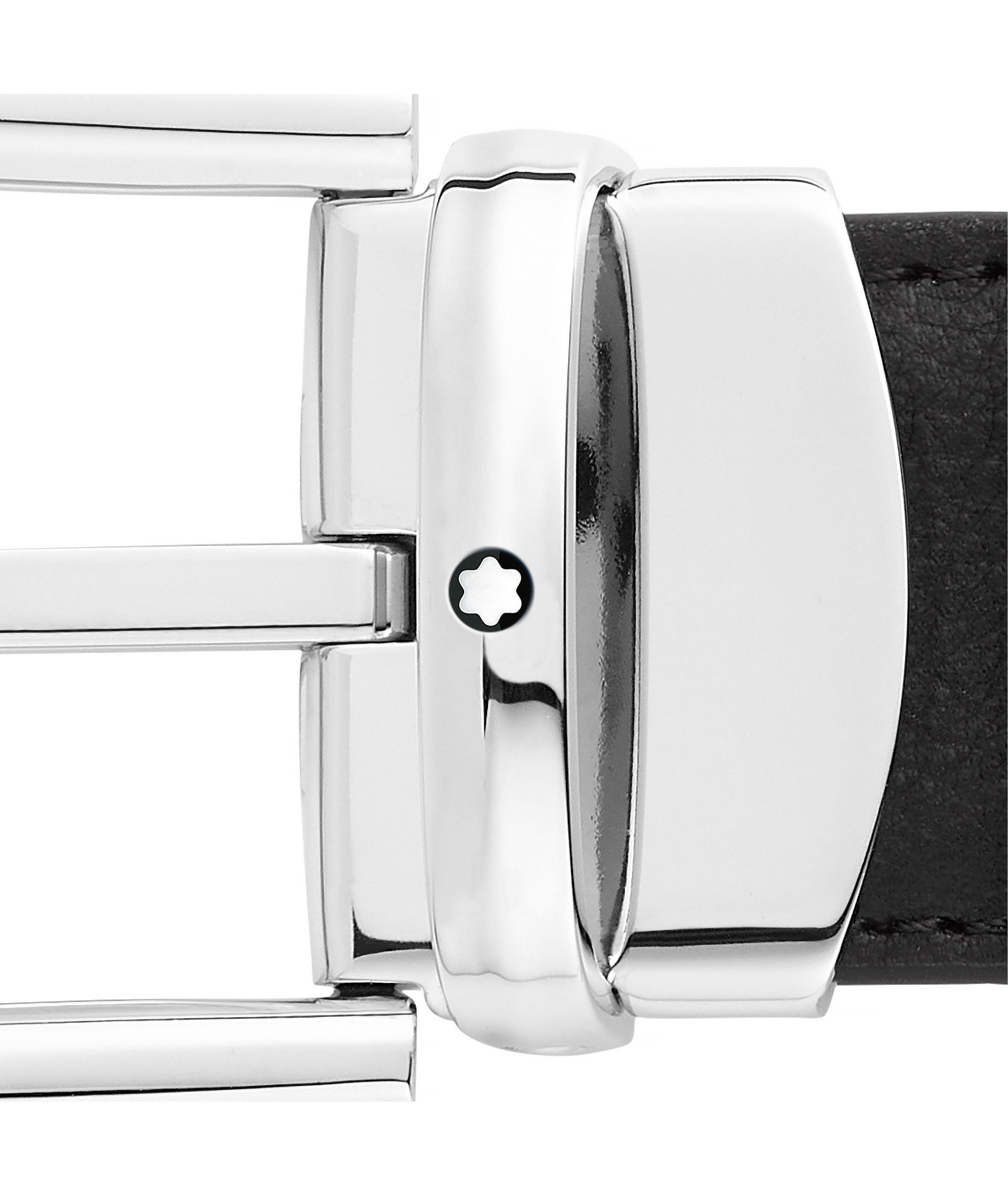 Reversible Horseshoe Buckle Leather Belt image 2