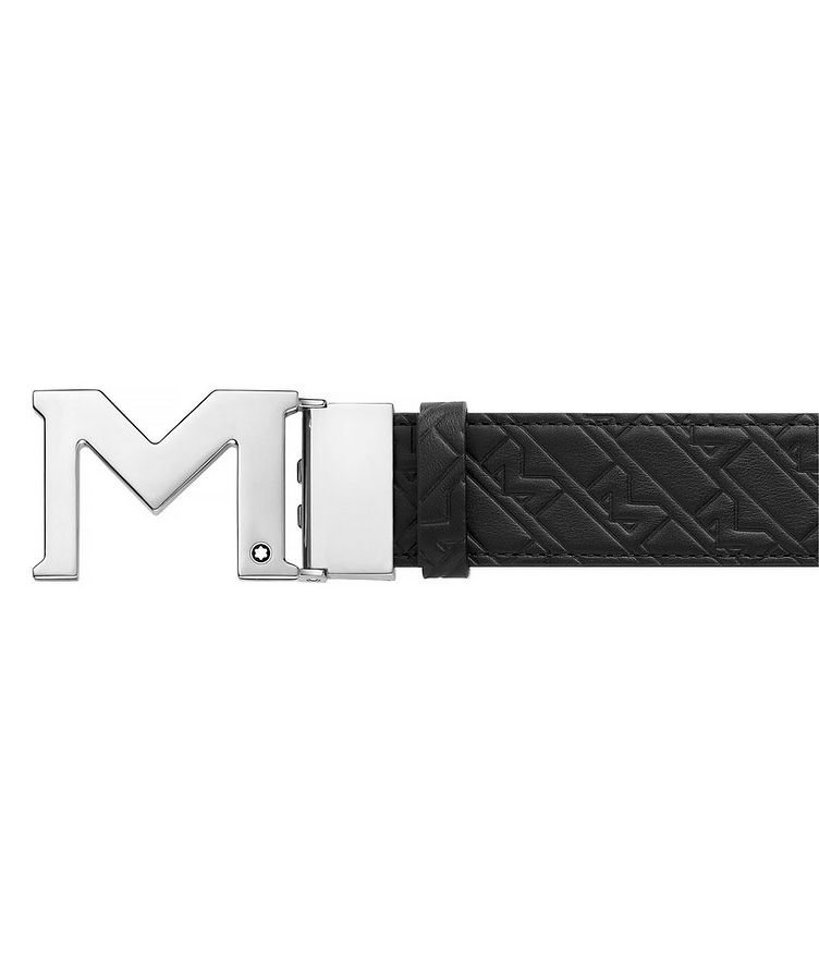 Reversible M Buckle Leather Belt image 3