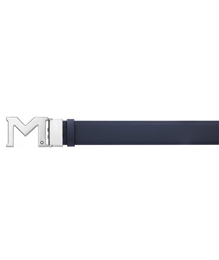 Reversible M Buckle Leather Belt image 5