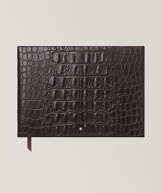 Montblanc Crocodile Print Leather Guest Book