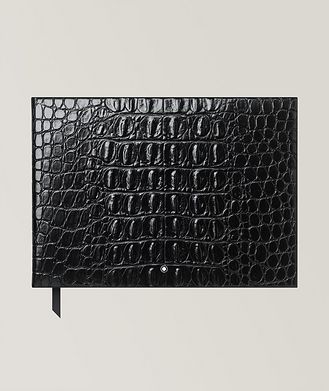Montblanc Crocodile Print Leather Guest Book