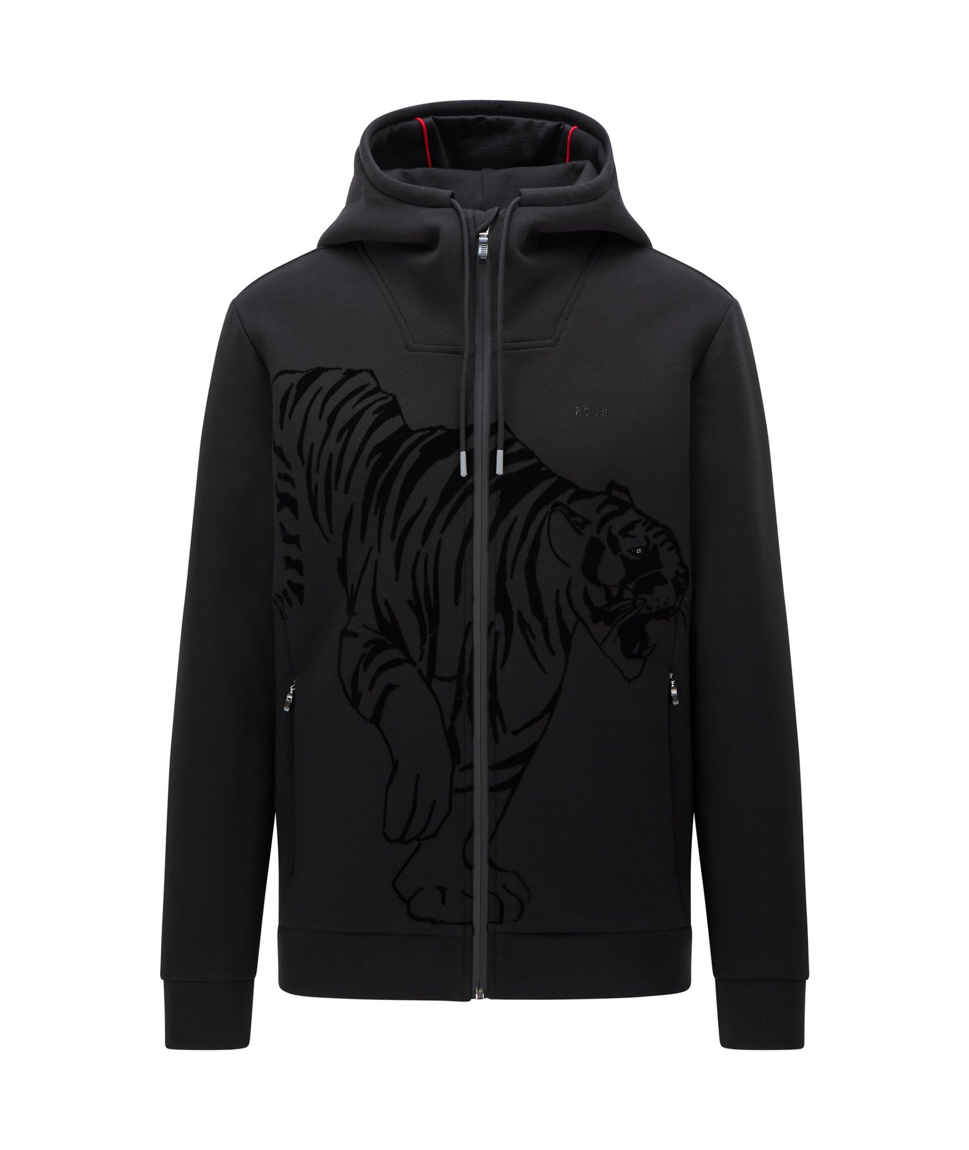 Year of the Tiger Zip-Up Hooded Cotton-Blend Sweatshirt image 0