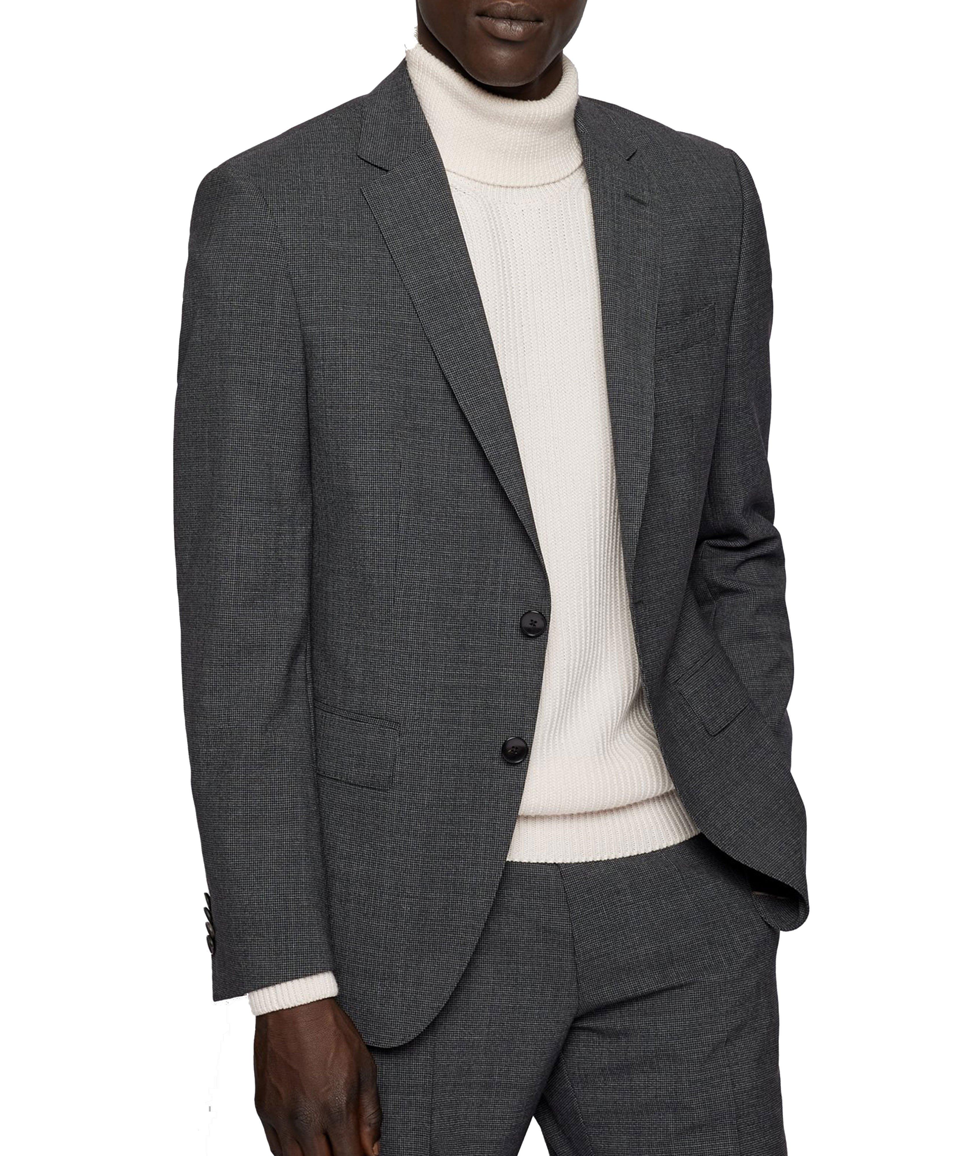 H-Huge Slim-Fit Houndstooth Wool Suit image 1