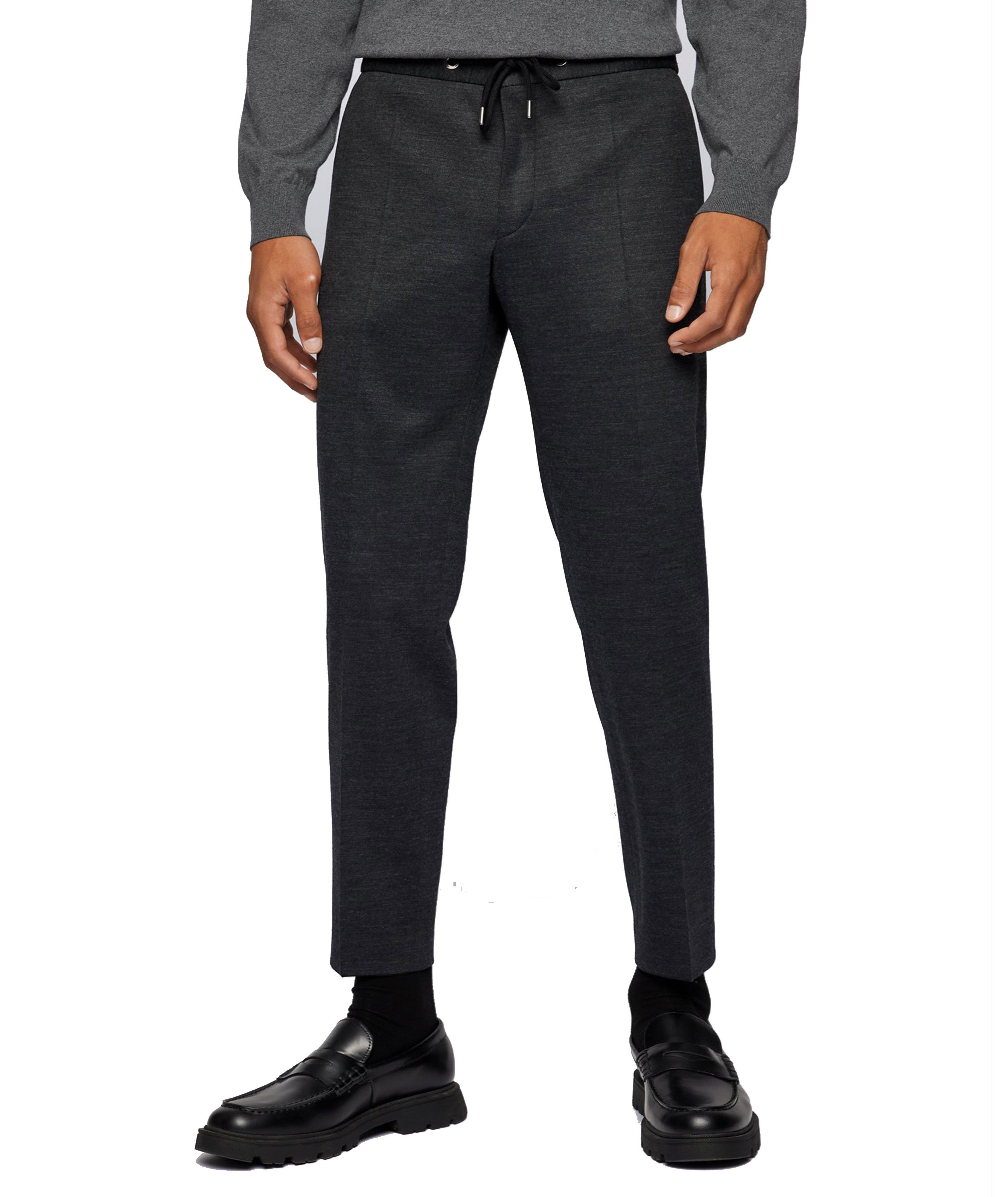 Pantalon en jersey extensible de coupe amincie image 1