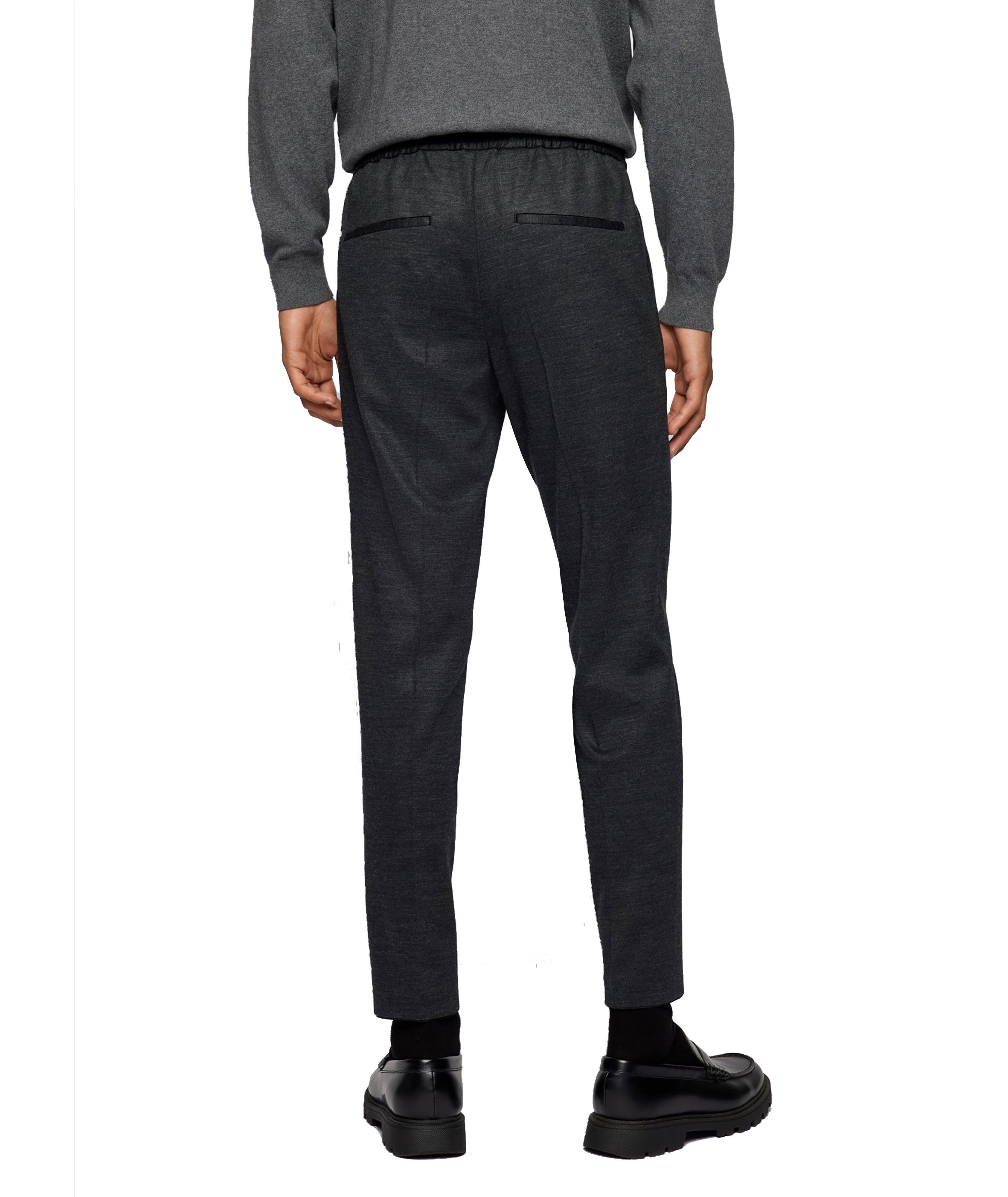 Pantalon en jersey extensible de coupe amincie image 2