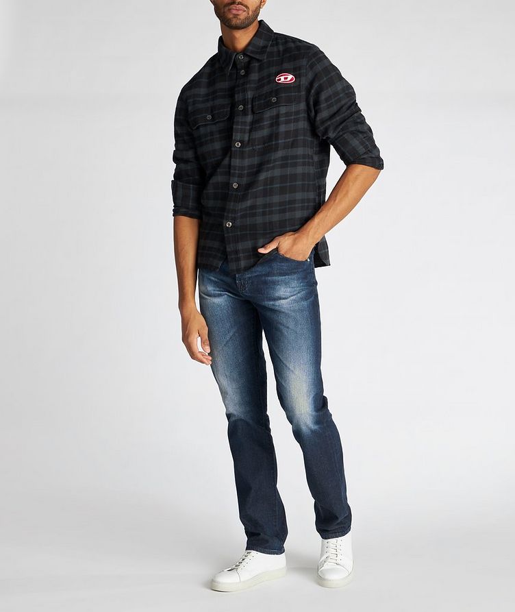 S-Cross Checked Cotton Flannel Shirt image 4
