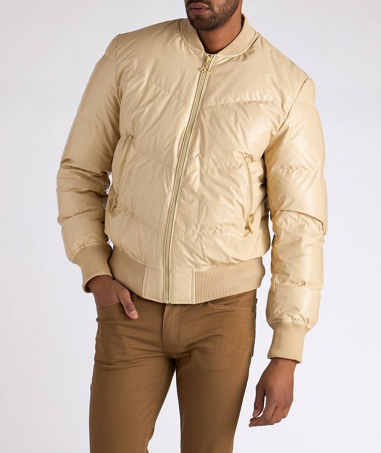 Quilted Down Bomber Jacket image 1