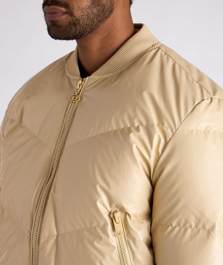 Quilted Down Bomber Jacket image 3