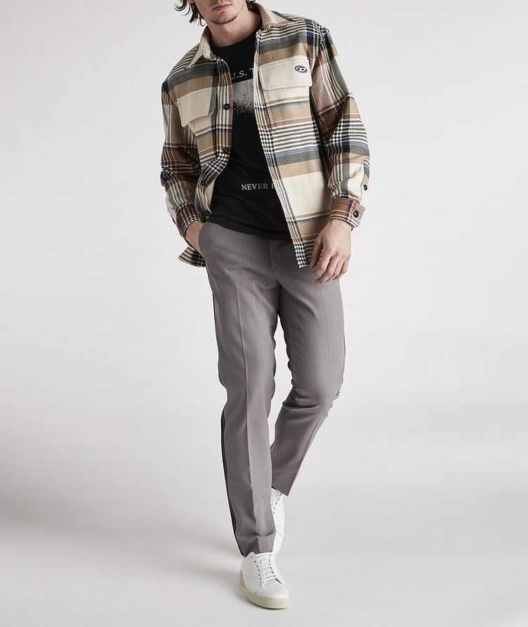 S-Conry Cotton-Wool Blend Check Overshirt image 1