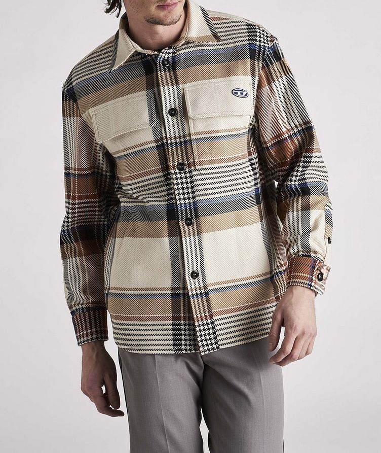 S-Conry Cotton-Wool Blend Check Overshirt image 2