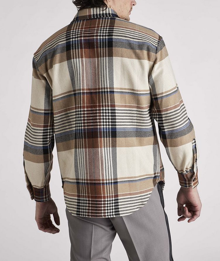 S-Conry Cotton-Wool Blend Check Overshirt image 3