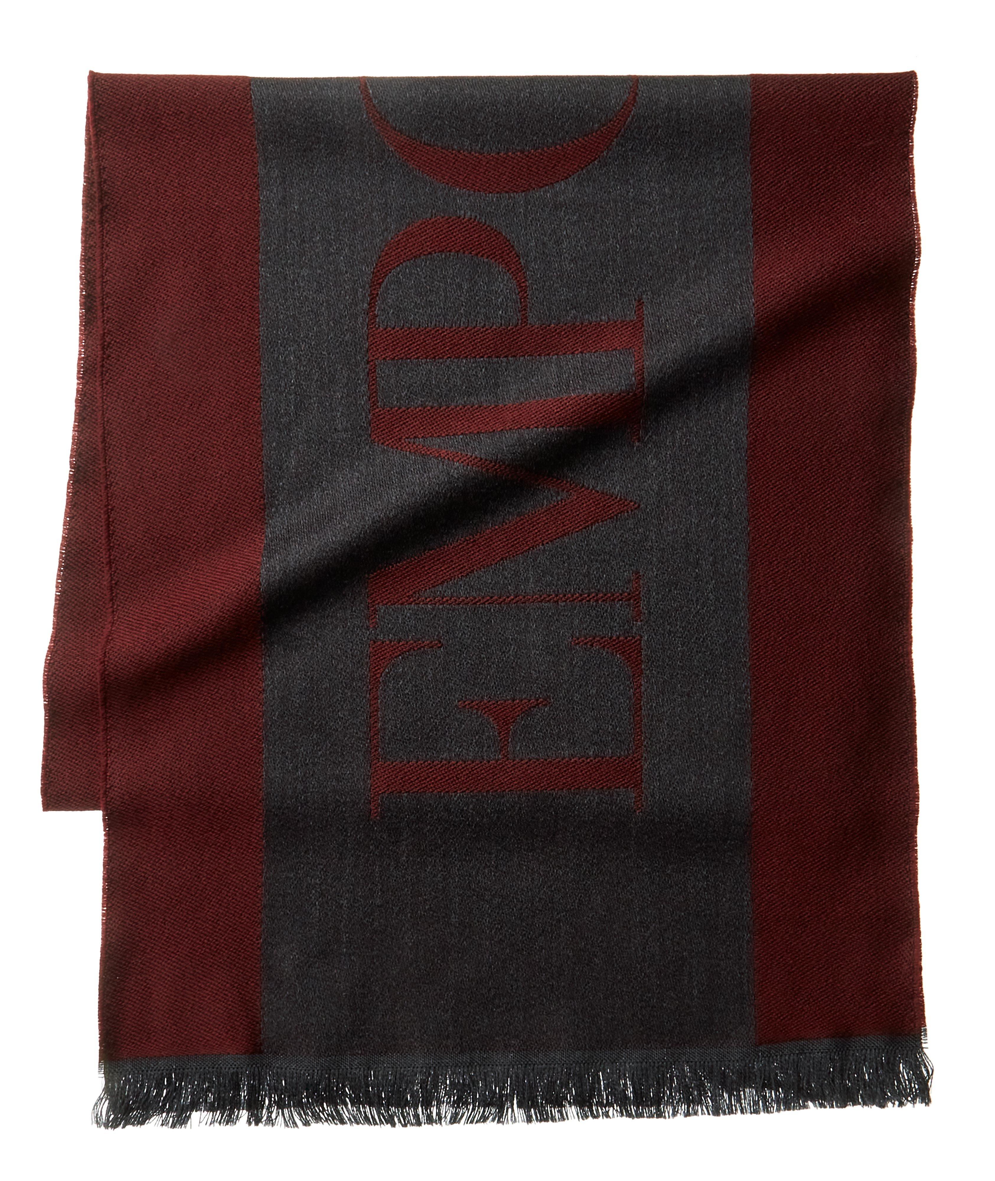 Jacquard Logo Wool Scarf image 0