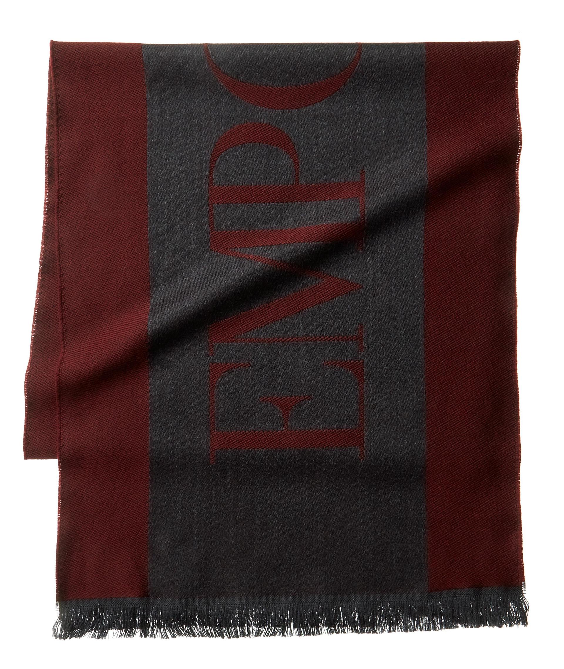 Jacquard Logo Wool Scarf image 0