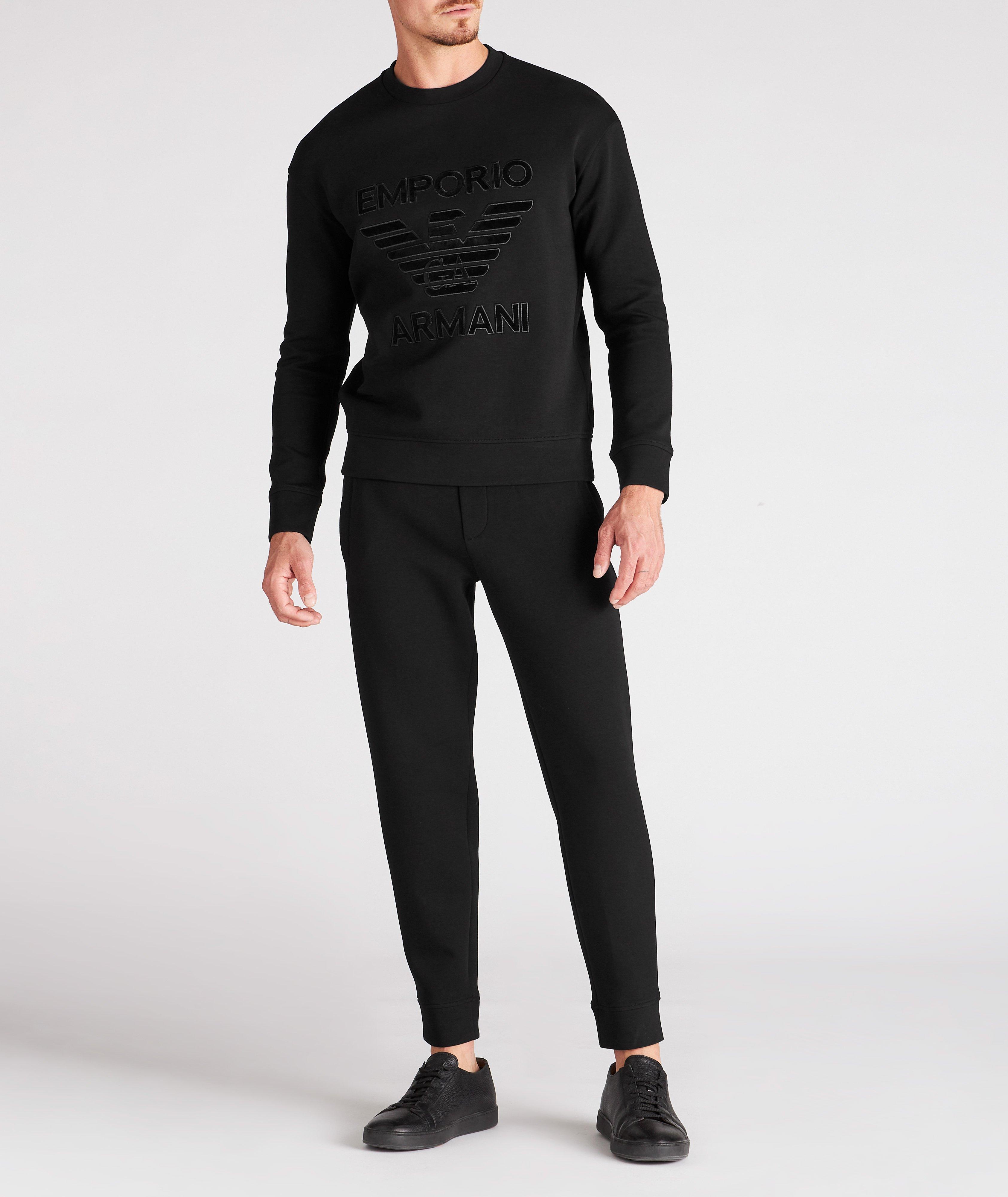 Embroidered Eagle Cotton-Blend Sweatshirt  image 4