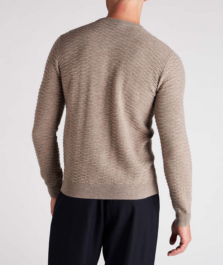 Textured Wool-Cashmere Knit Sweater image 2