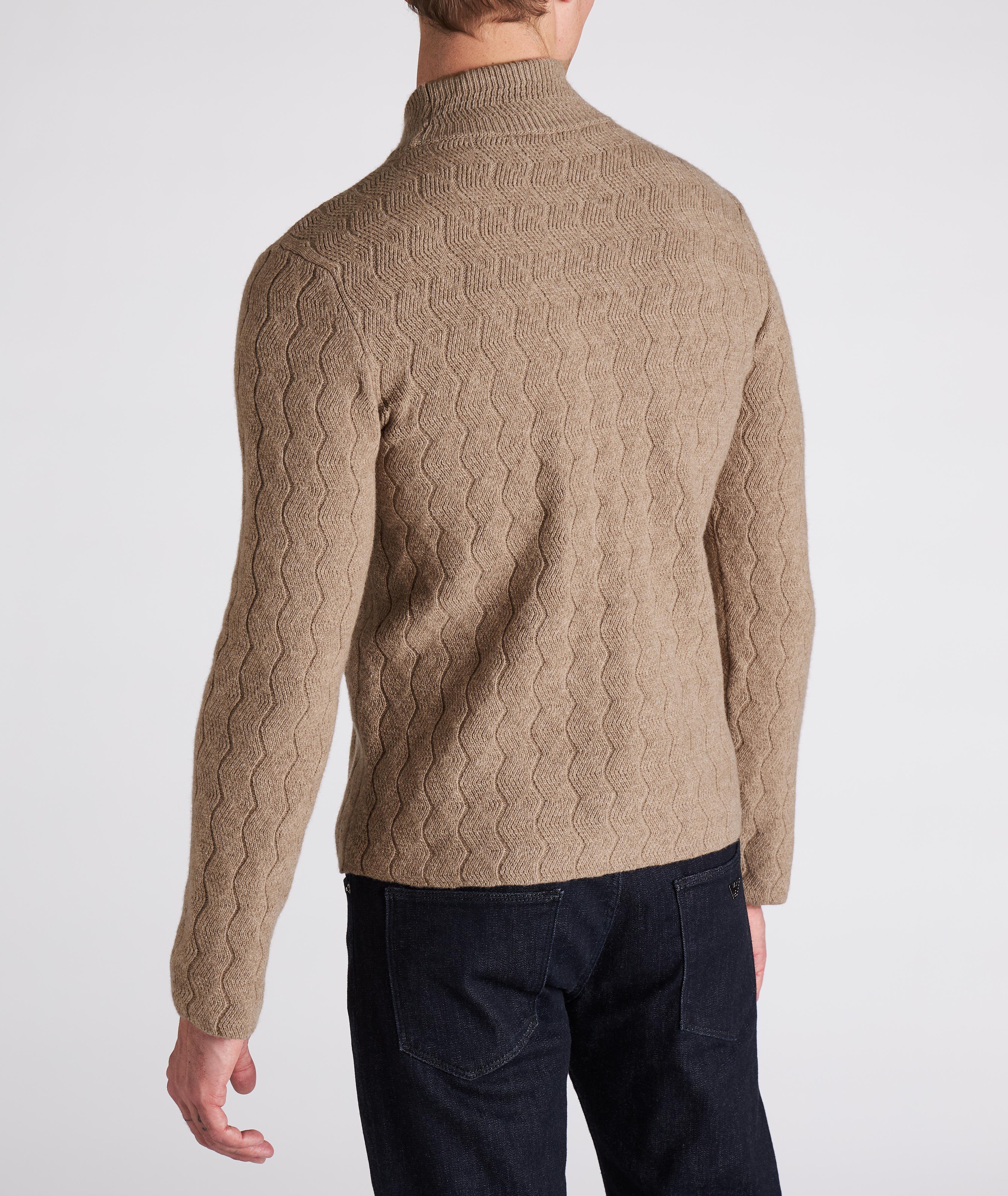Pull en tricot de laine et cachemire à col roulé image 2