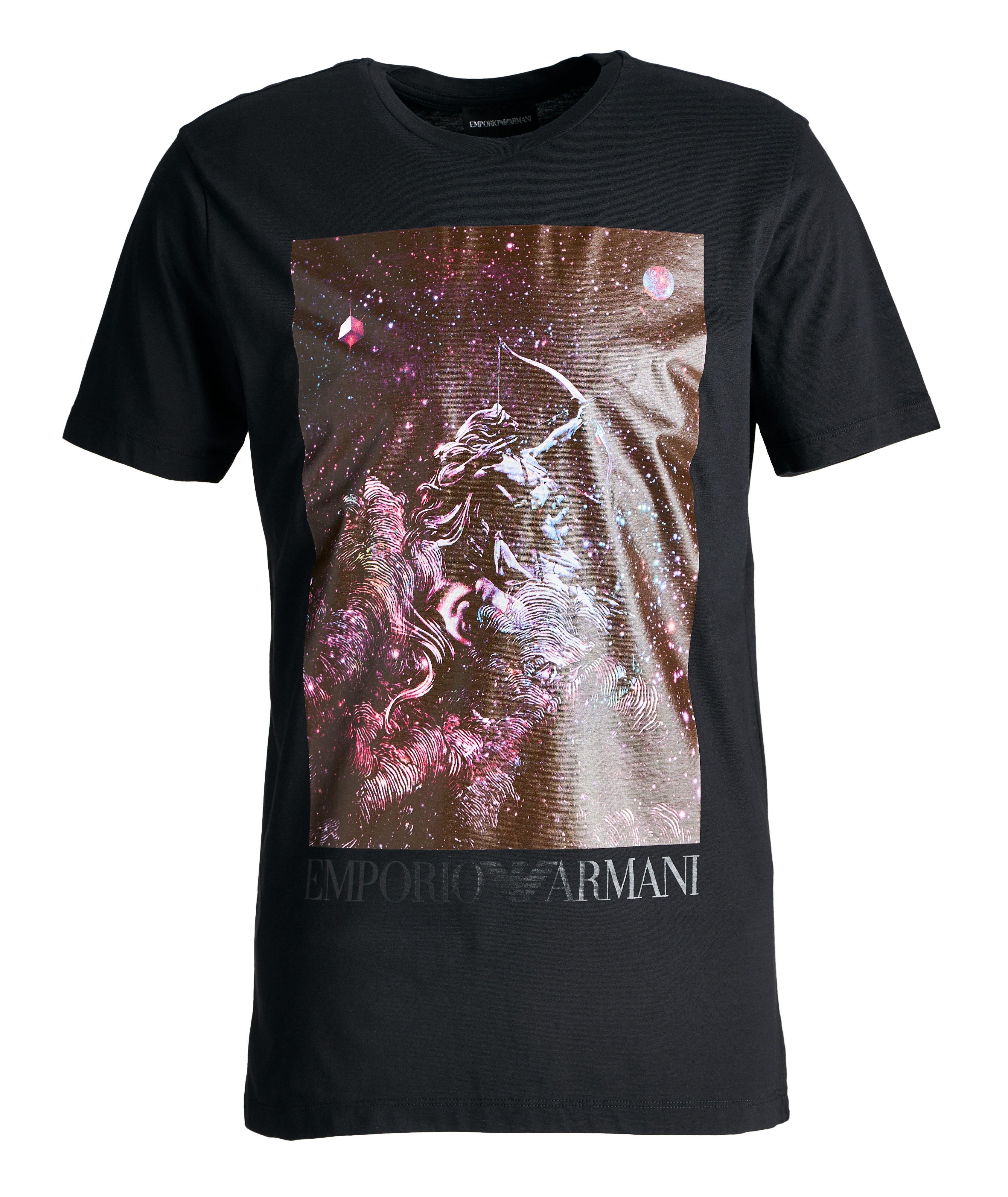 Surreal Print Cotton T-Shirt image 0