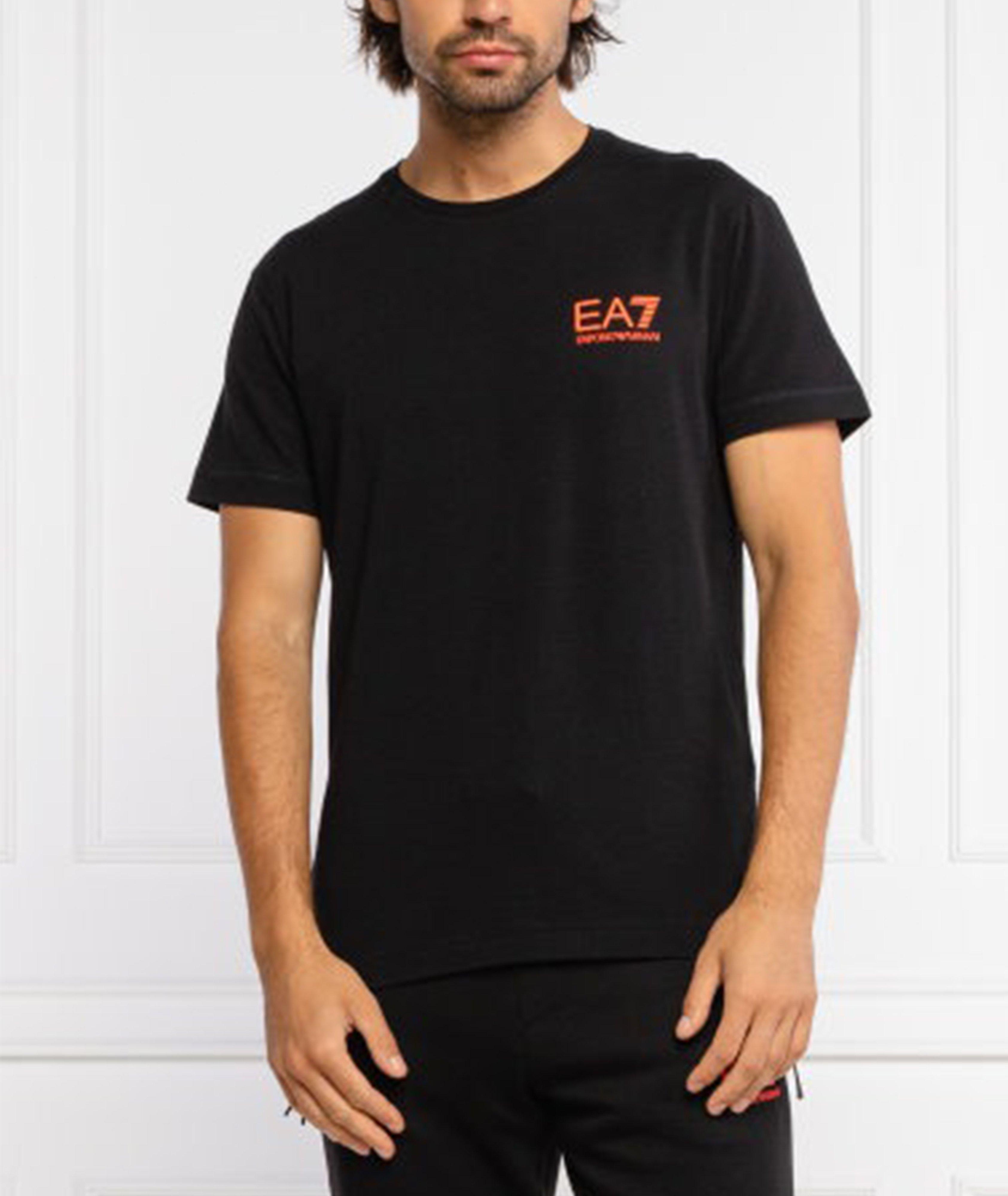 EA7 Stretch-Cotton Technical T-Shirt image 1
