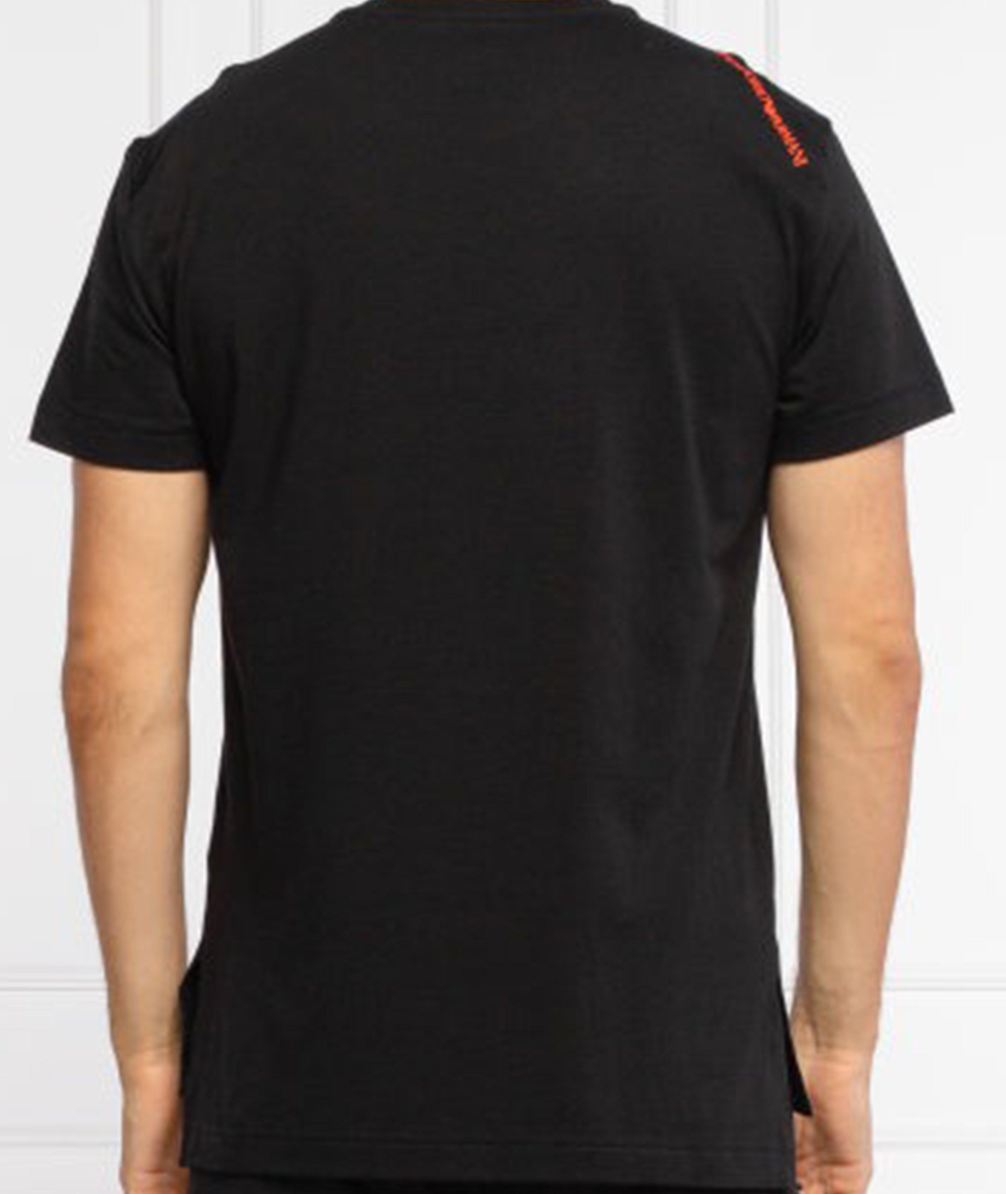 EA7 Stretch-Cotton Technical T-Shirt image 2