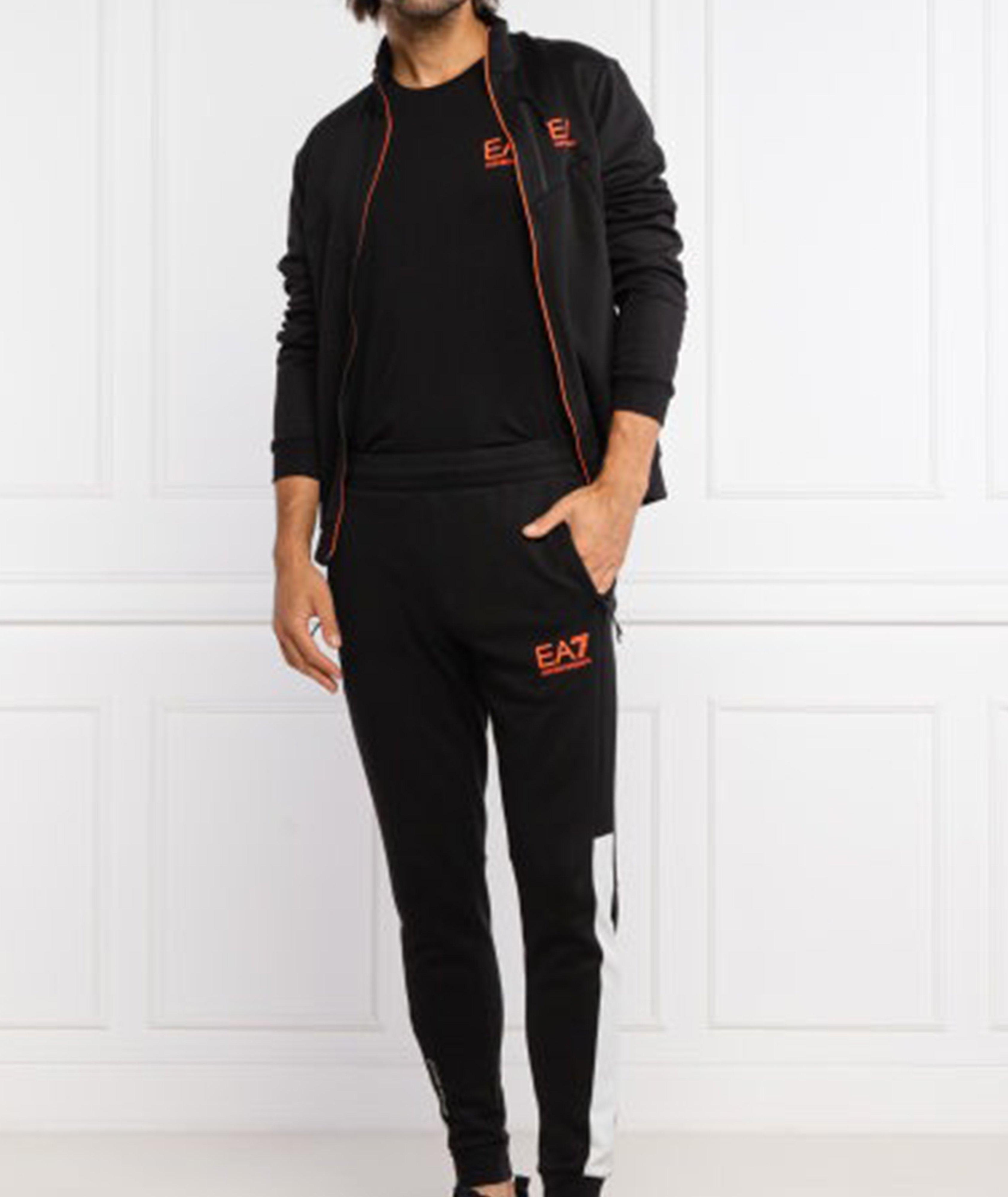 EA7 Stretch-Cotton Technical T-Shirt image 4
