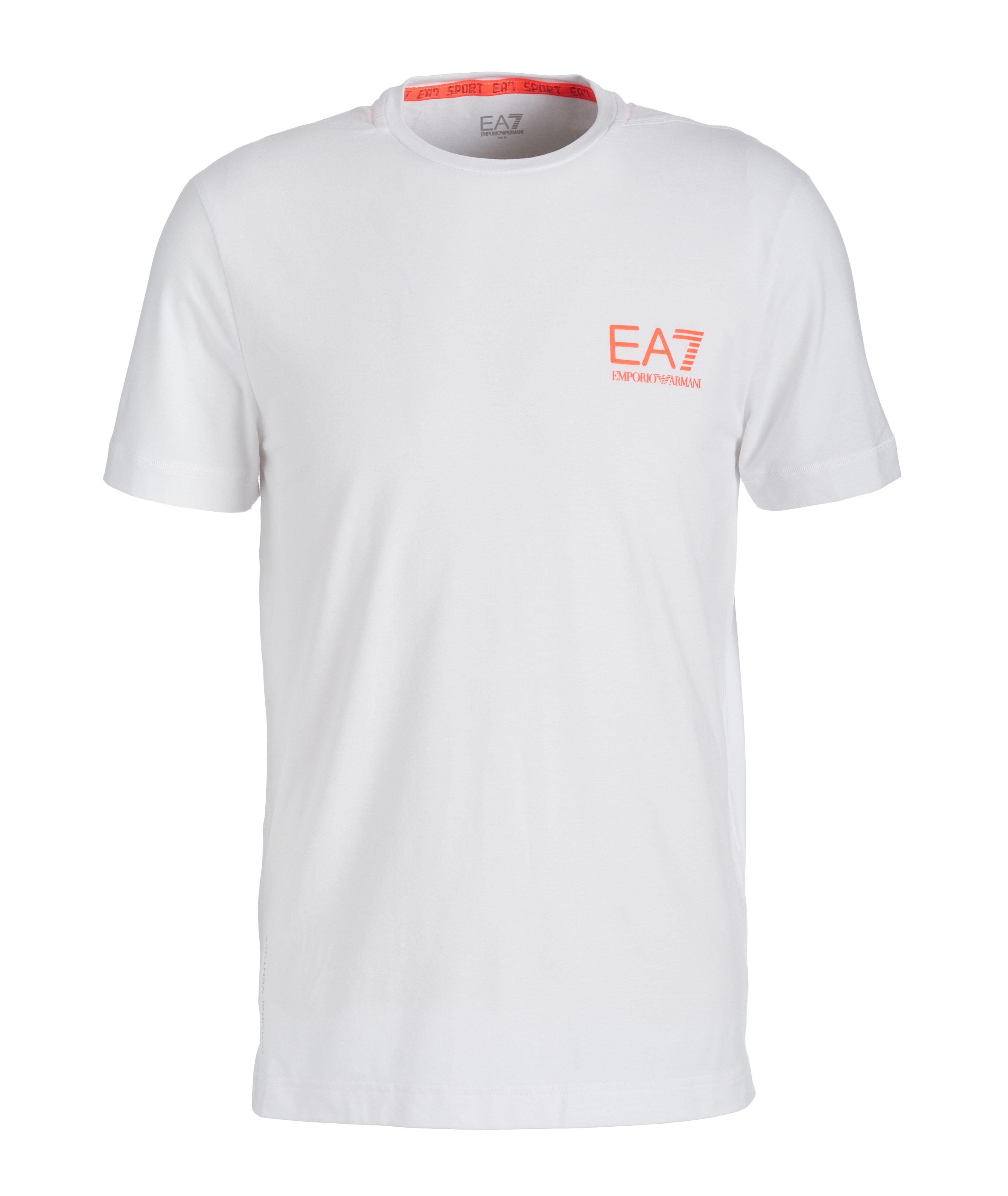 EA7 Stretch-Cotton Technical T-Shirt image 0