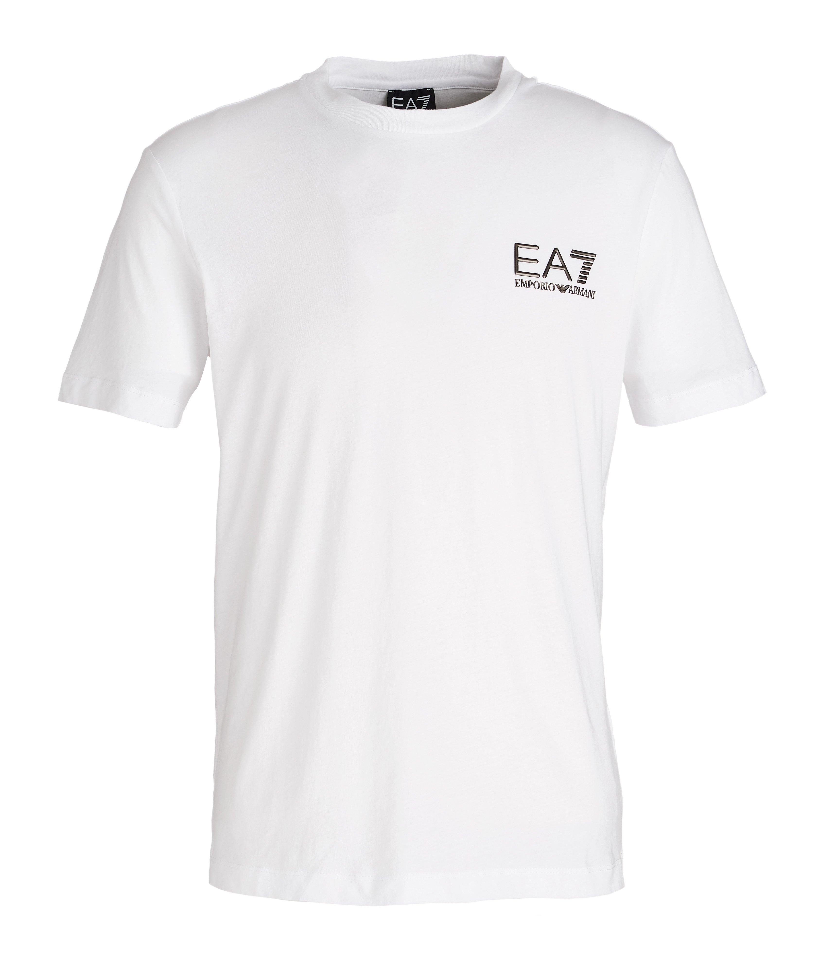 T-shirt en coton avec logo, collection EA7 image 0