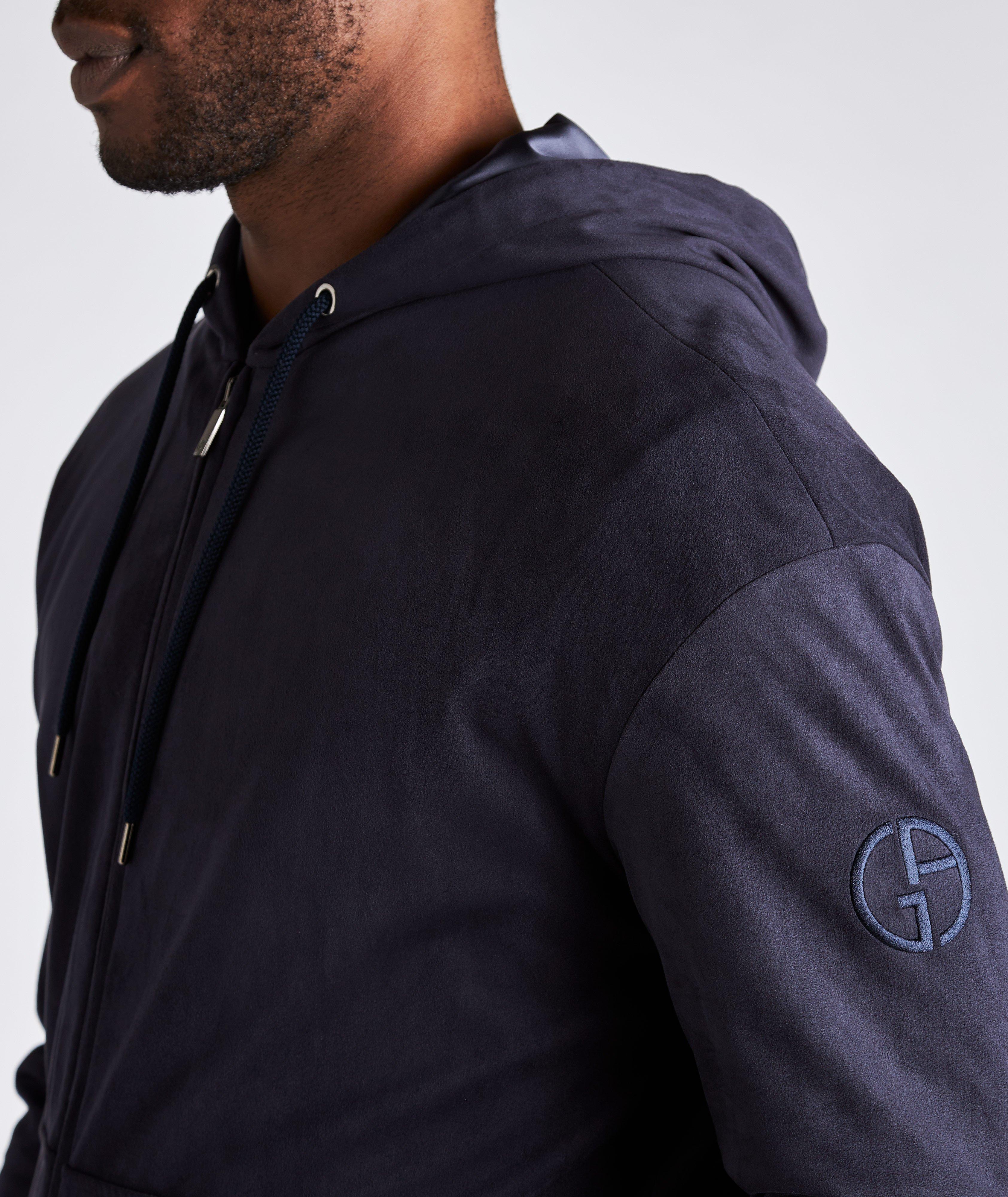 Zip-Up Hooded Blouson Jacket image 3