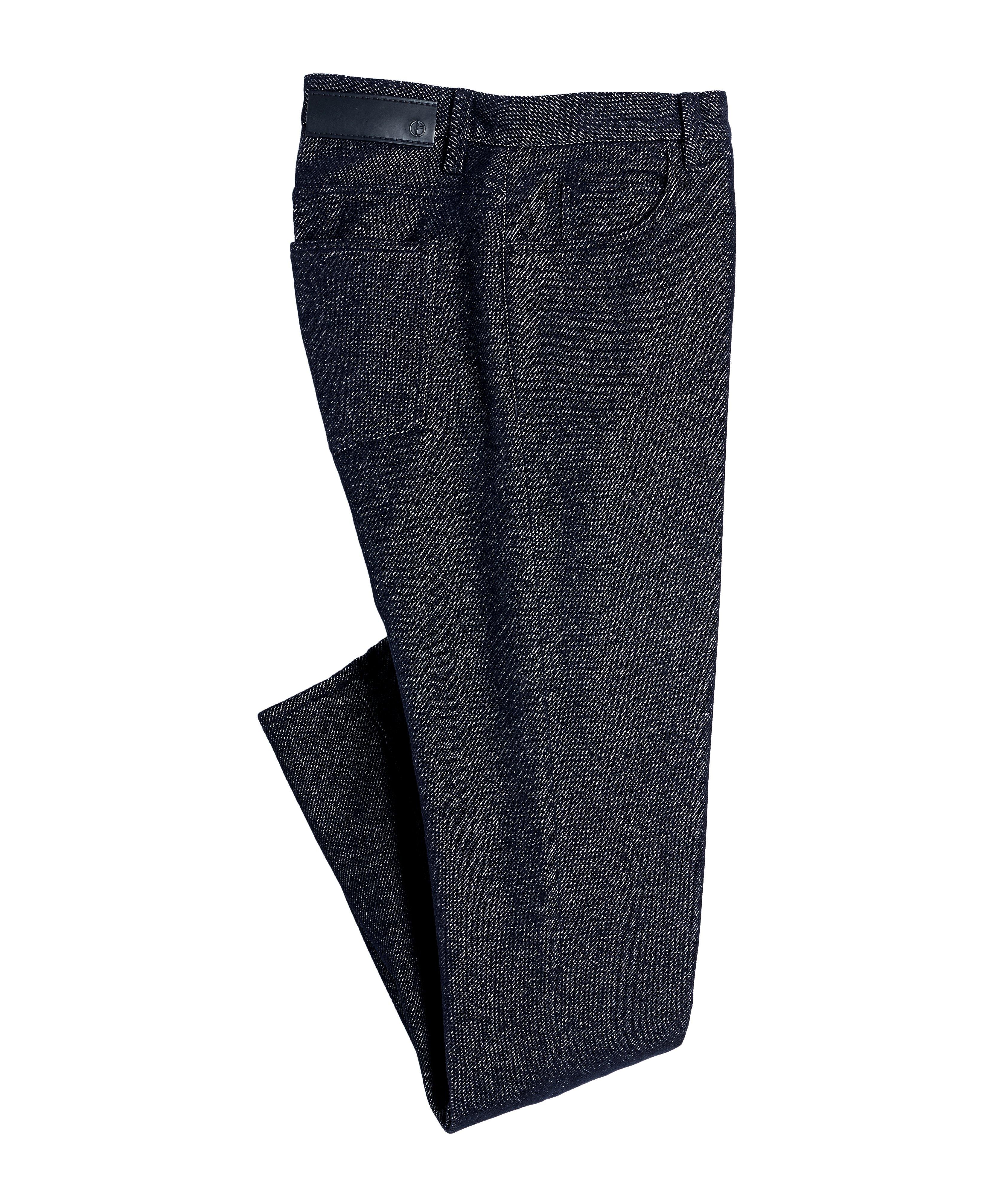 Five-Pocket Stretch-Cotton Regular Fit Jeans image 0