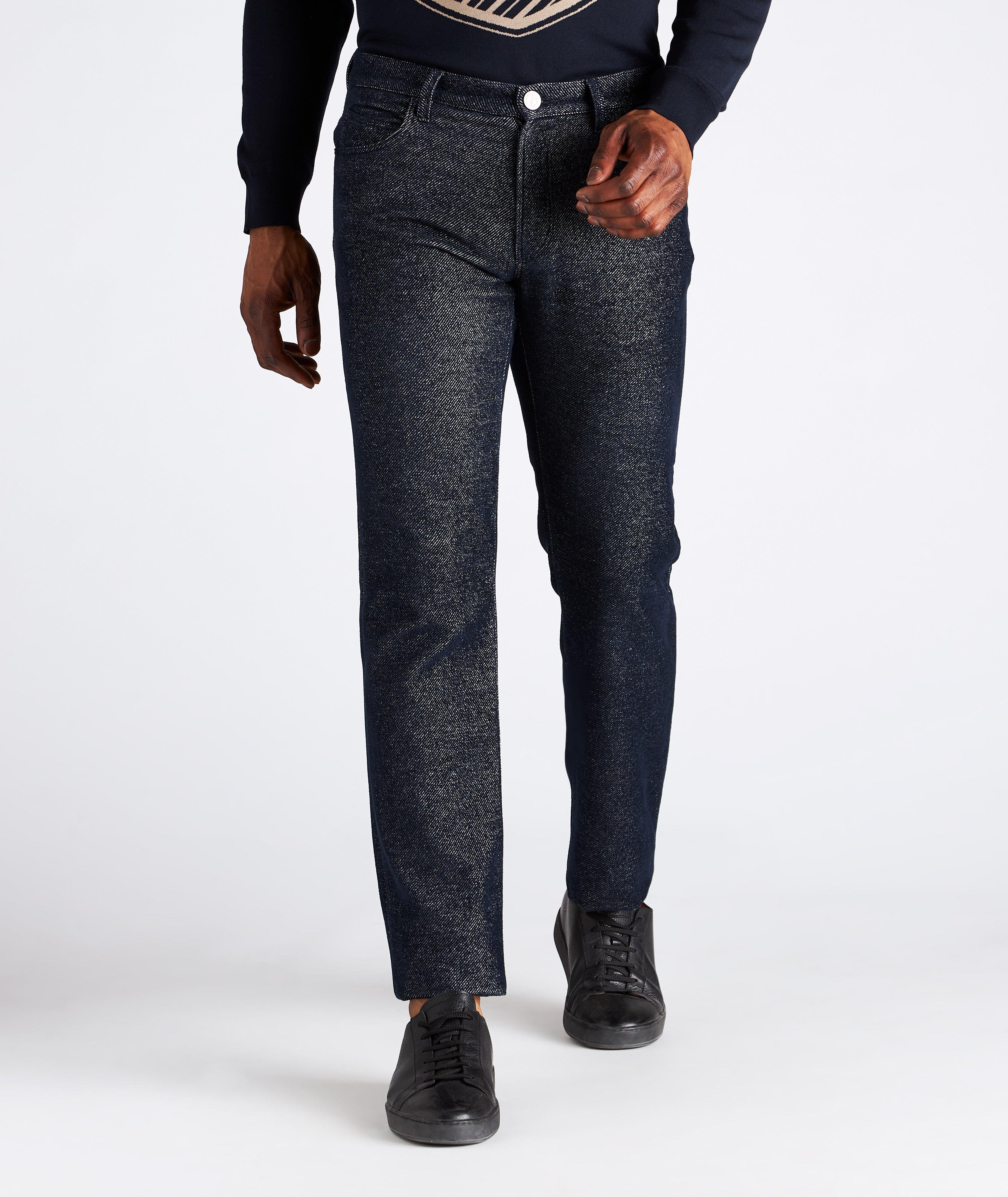 Five-Pocket Stretch-Cotton Regular Fit Jeans image 1