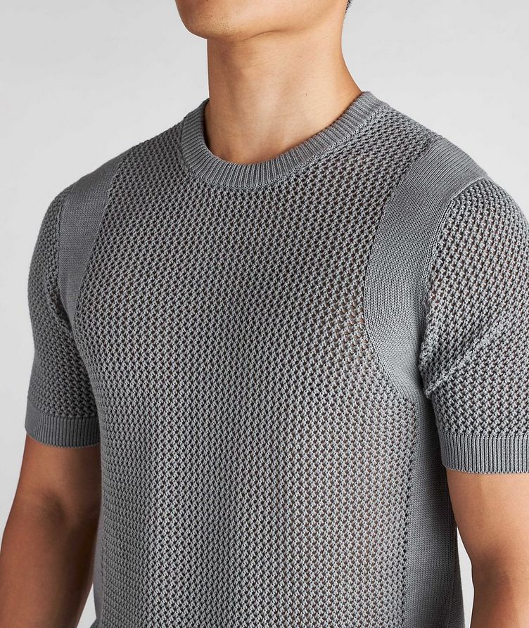 T-shirt en tricot de laine et coton image 3