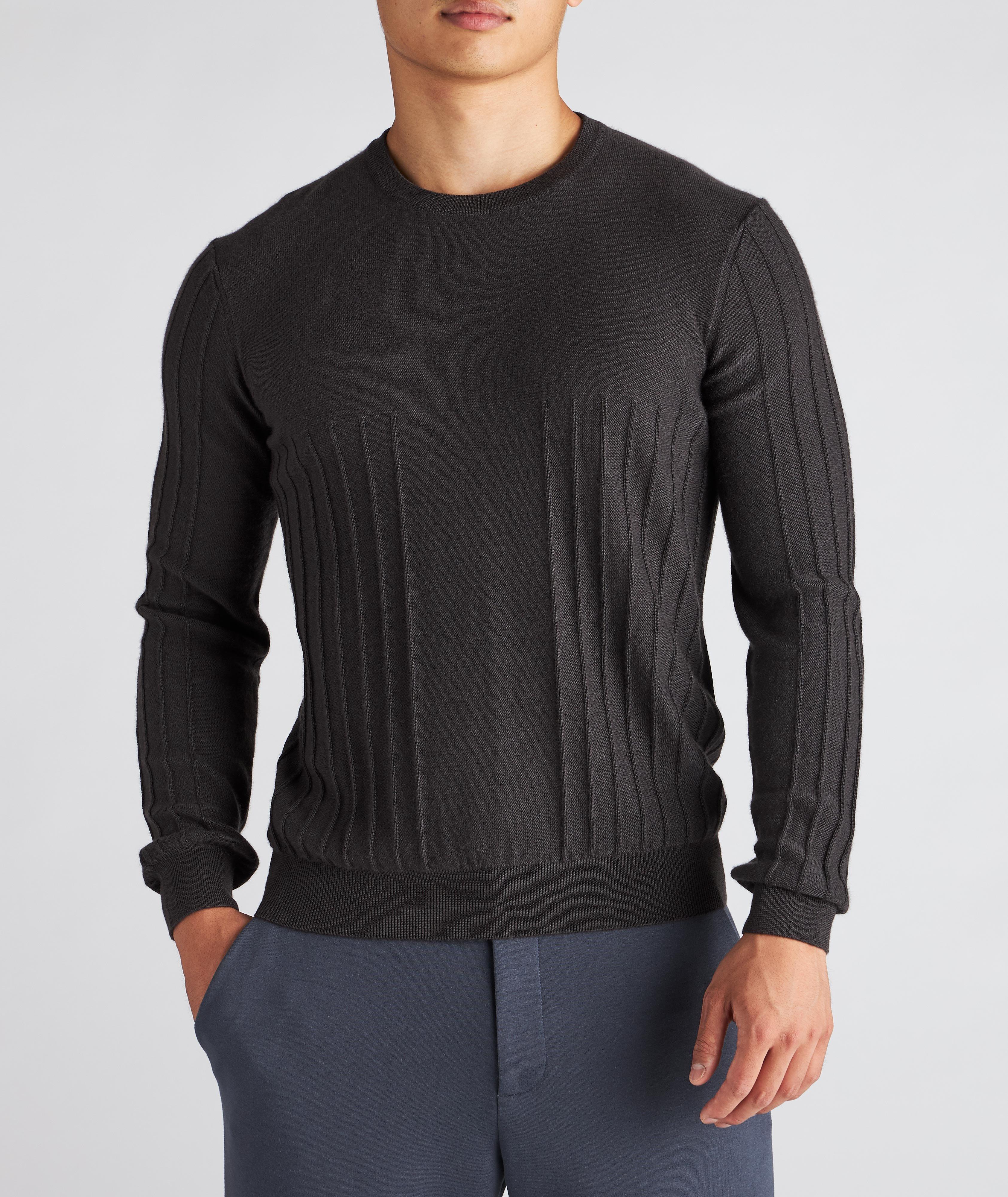 Raised Motif Cashmere Sweater image 1
