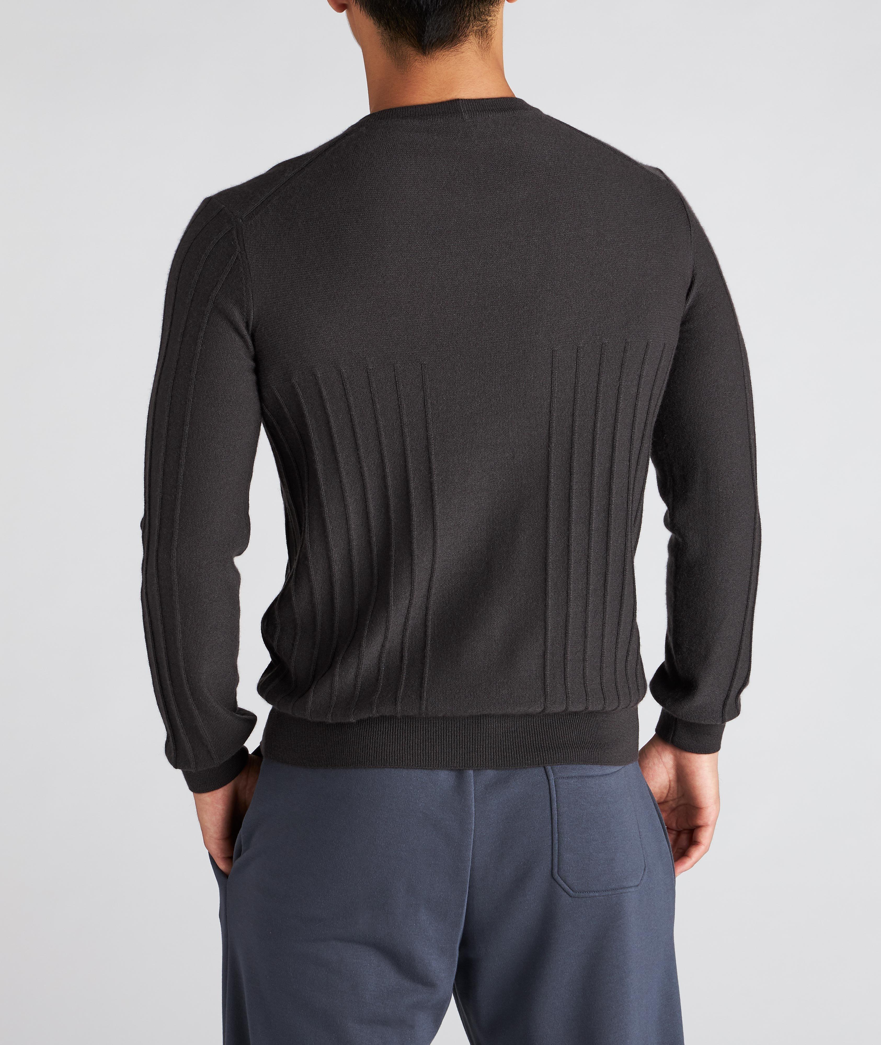 Raised Motif Cashmere Sweater image 2
