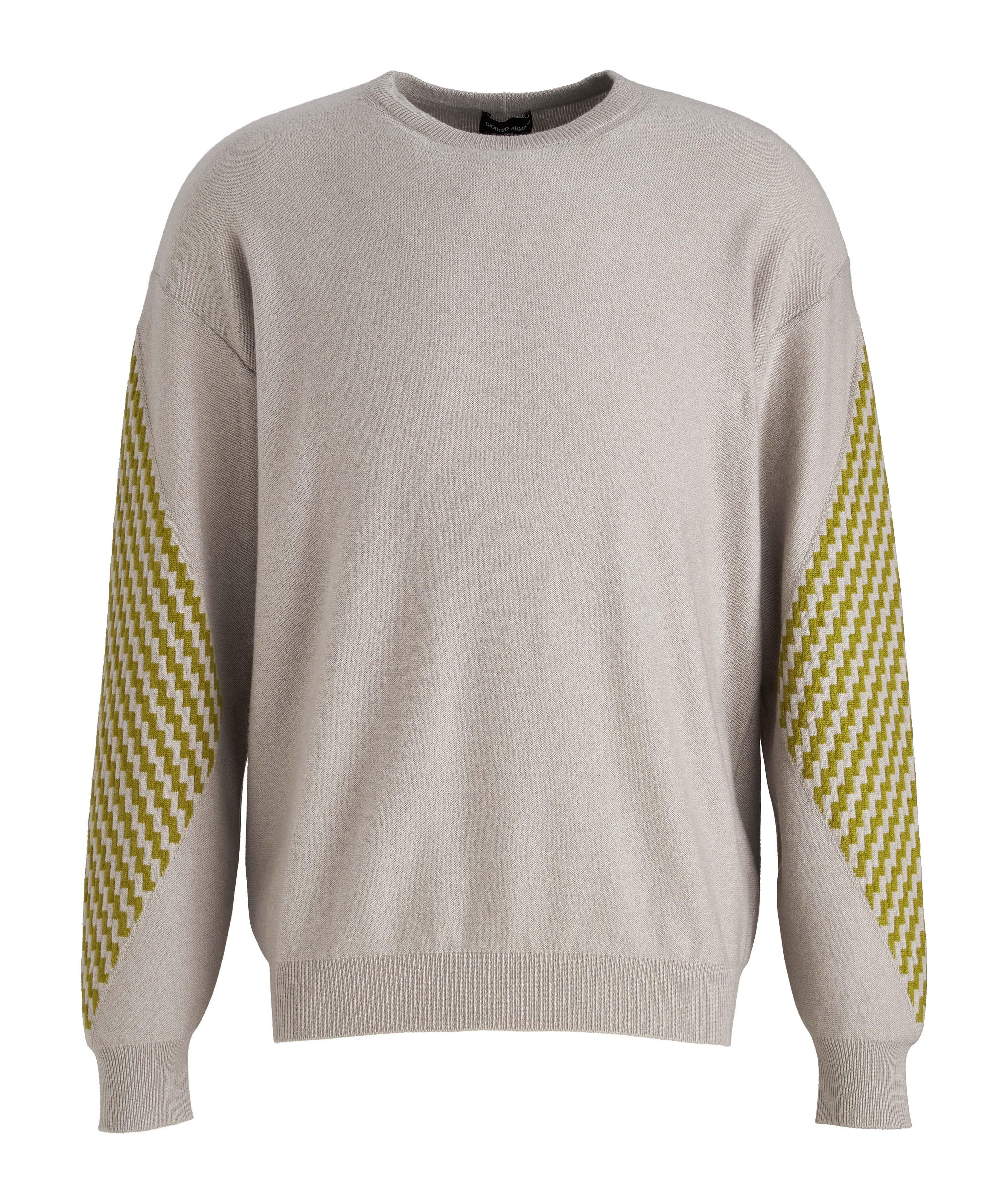 Geometric Cashmere Sweater image 0
