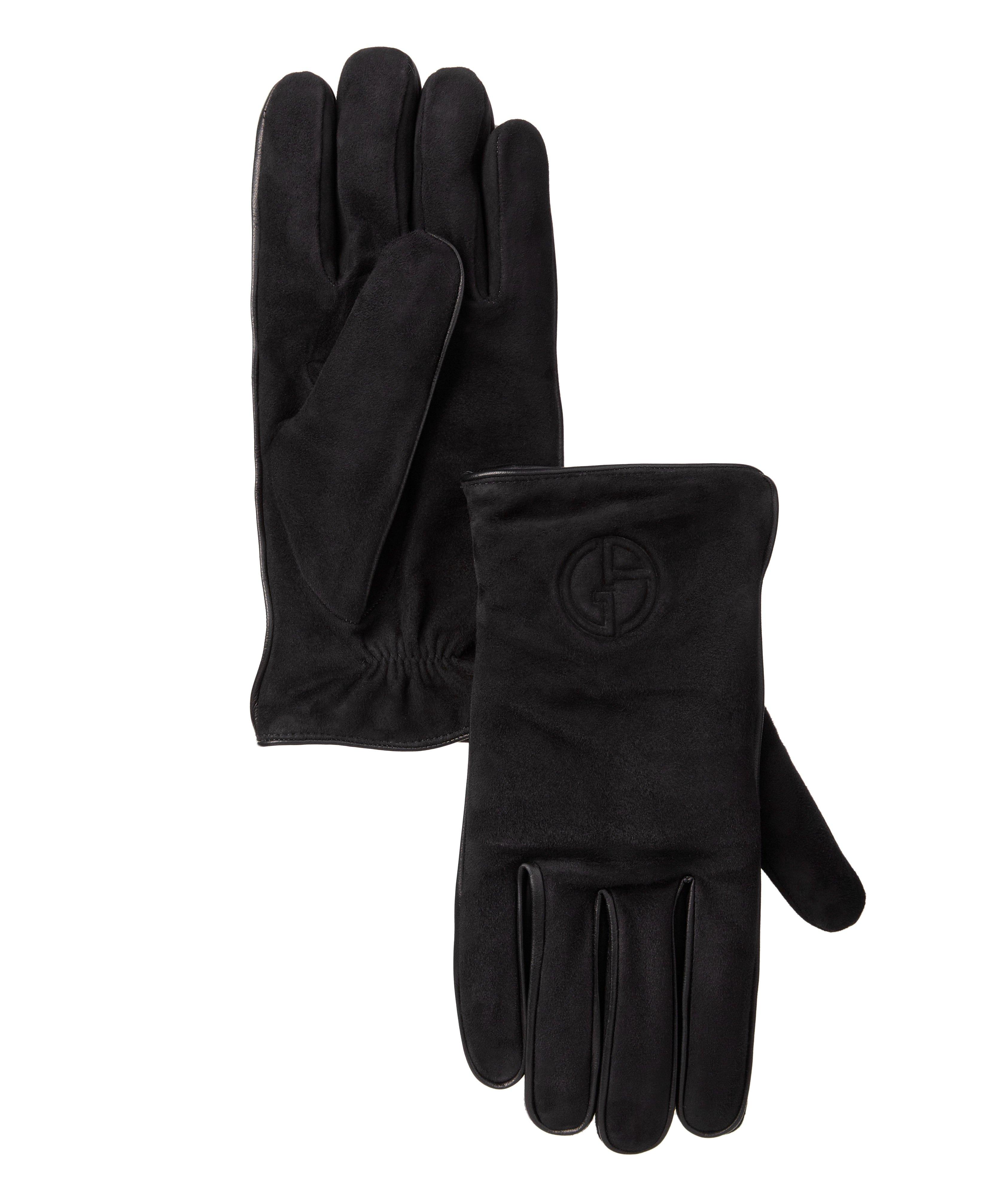 Nappa Suede & Cashmere Gloves image 0