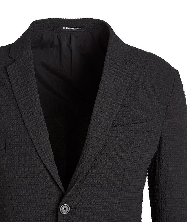 Unstructured Textured Sports Jacket picture 3