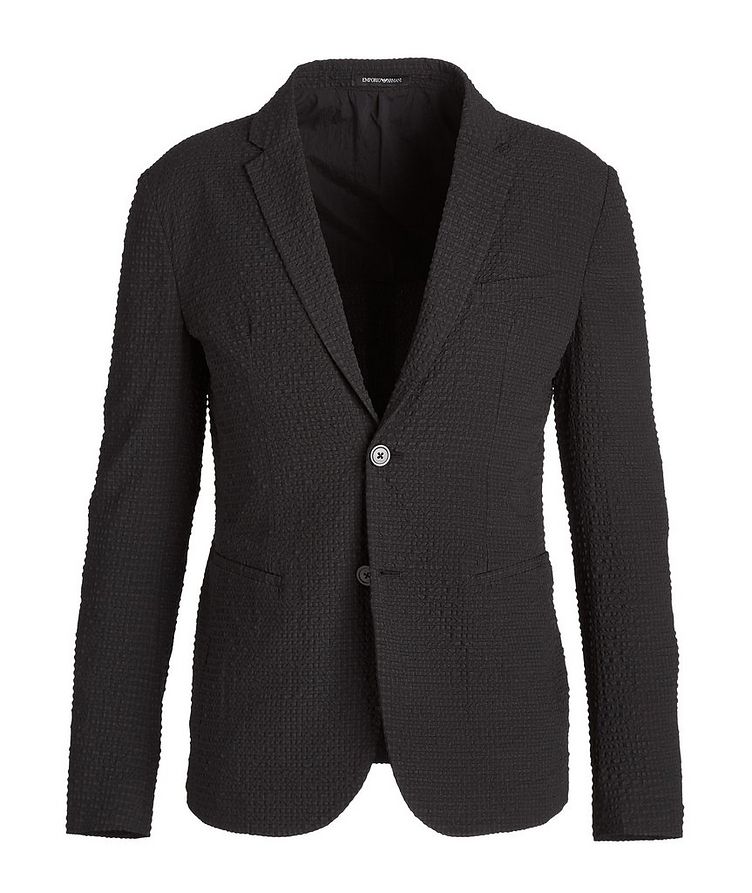 Unstructured Textured Sports Jacket image 0