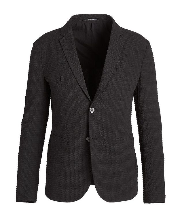 Unstructured Textured Sports Jacket picture 1