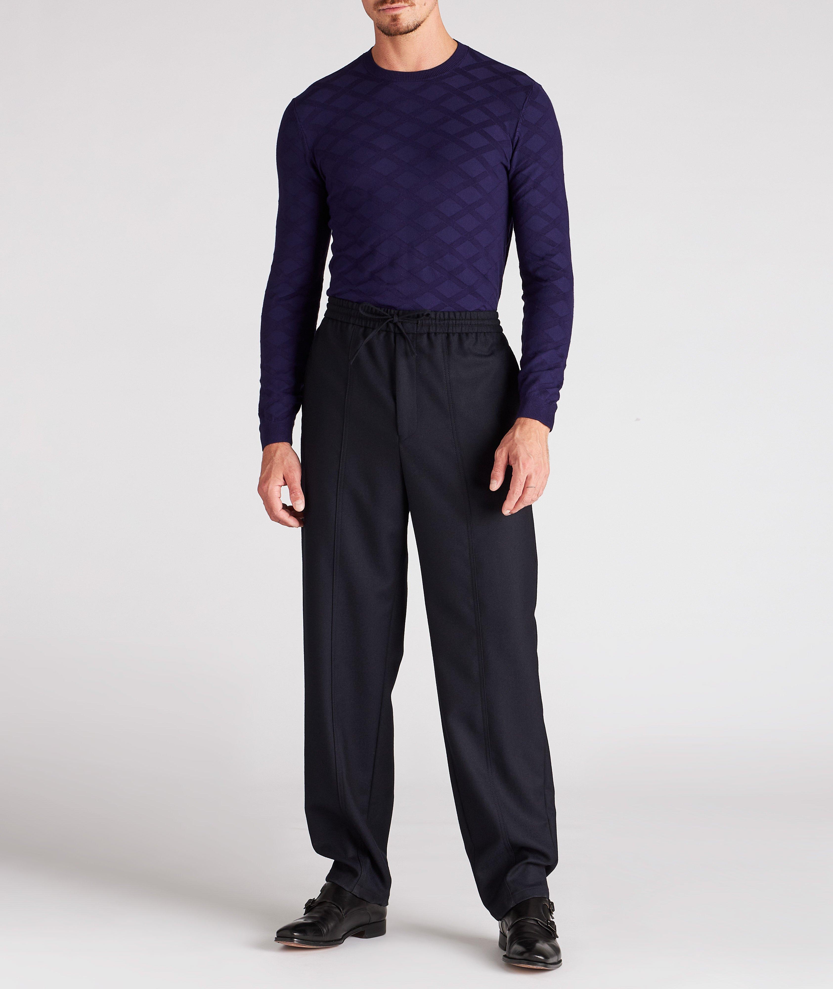Pantalon habillé en laine de coupe contemporaine image 4