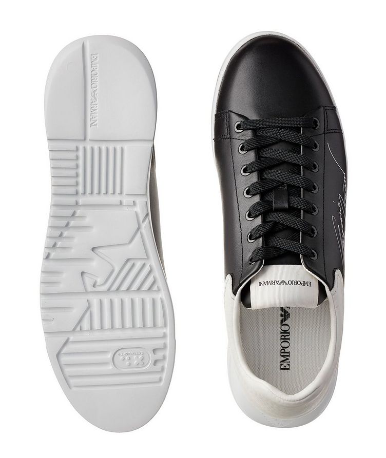 Signature Logo Leather Sneakers image 2