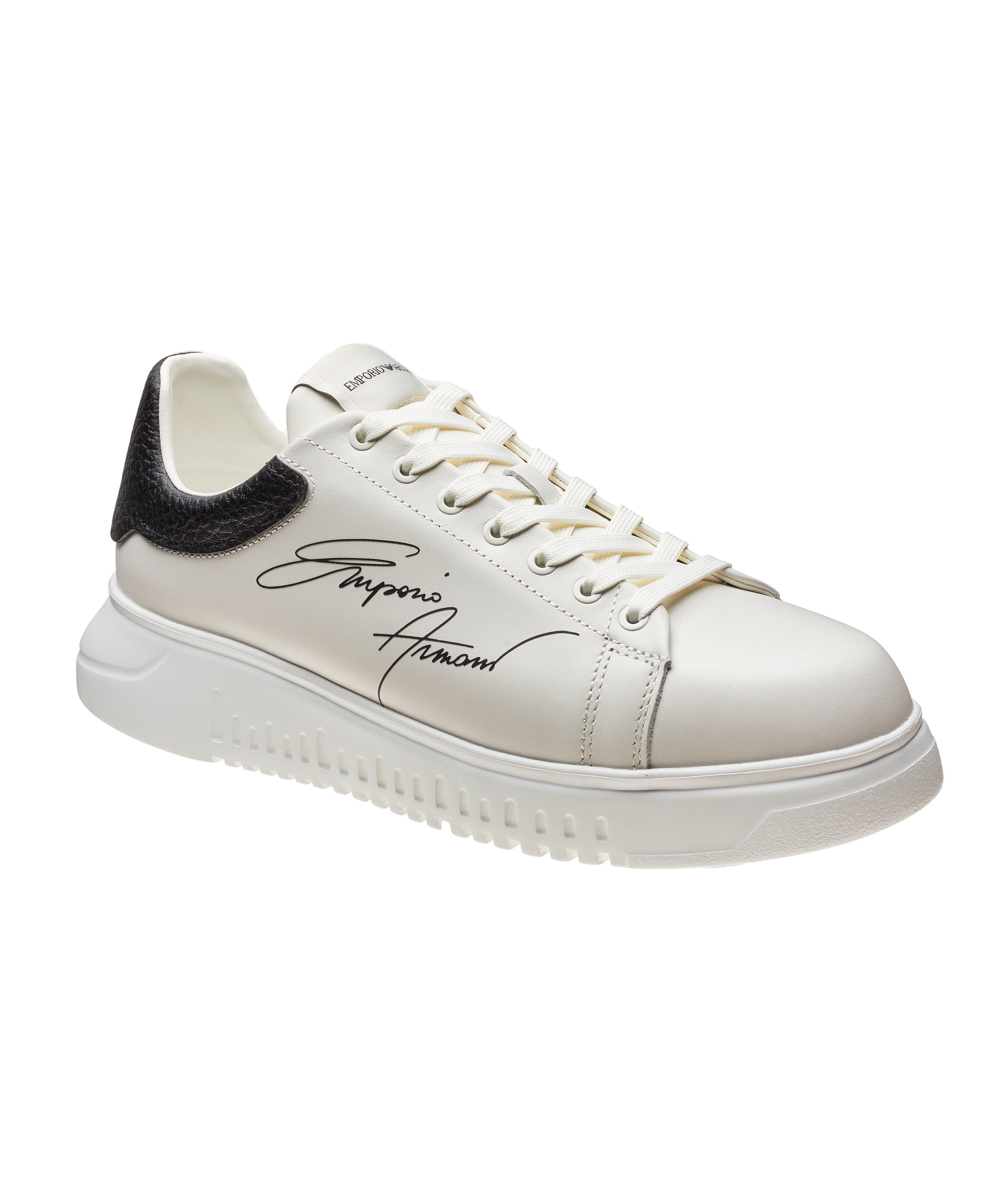 Signature Logo Leather Sneakers image 0