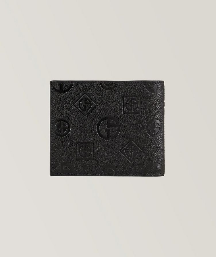 Pebbled Leather Logo Bifold Wallet image 1