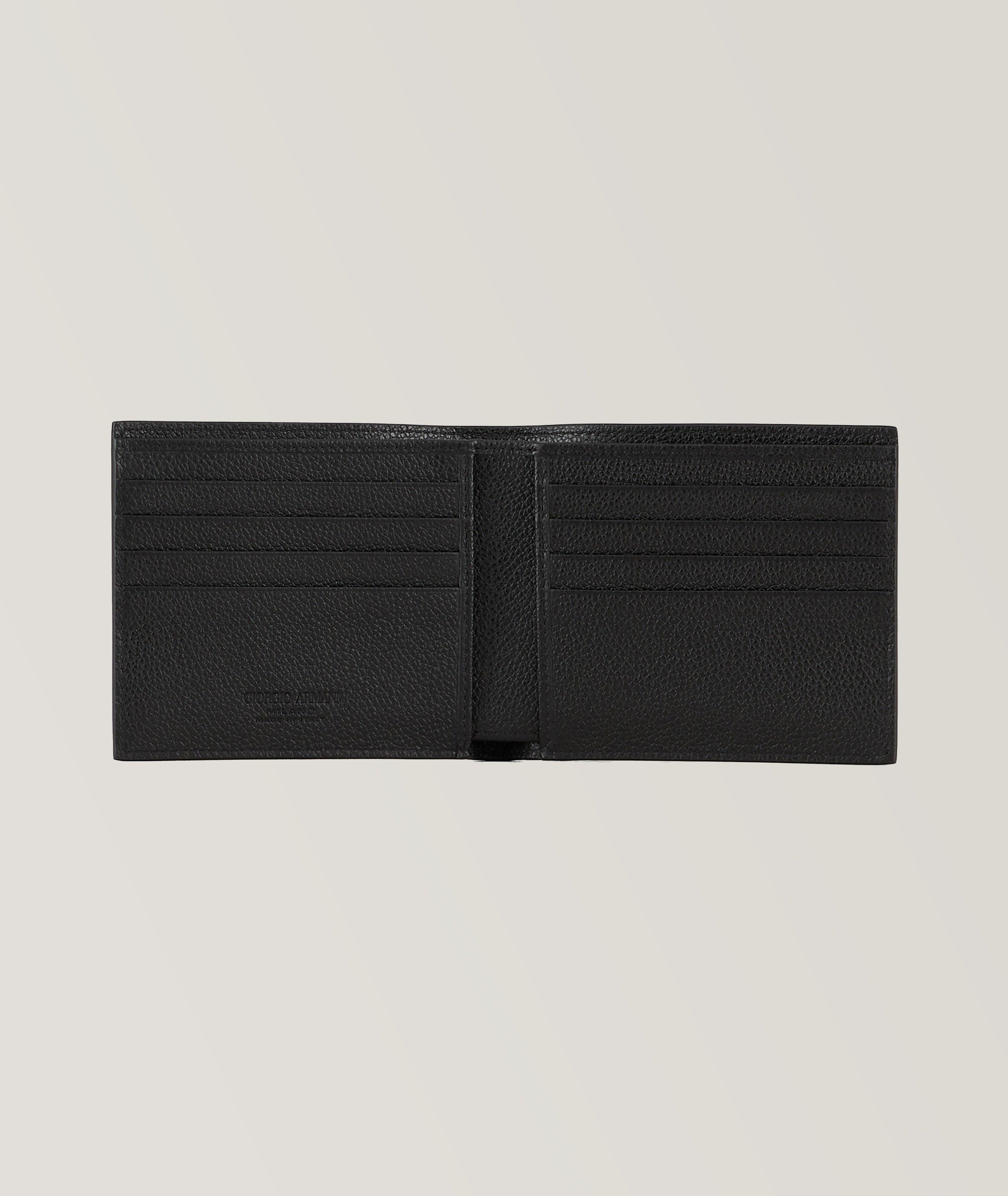 Pebbled Leather Logo Bifold Wallet image 2