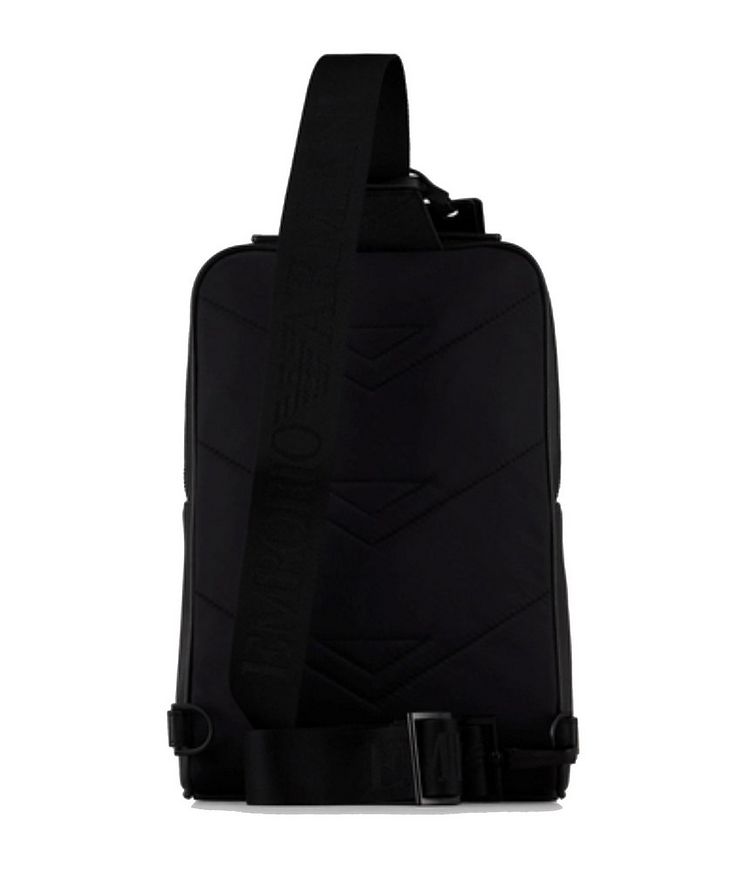 Sustainable Saffiano Leather Single-strap Backpack image 1