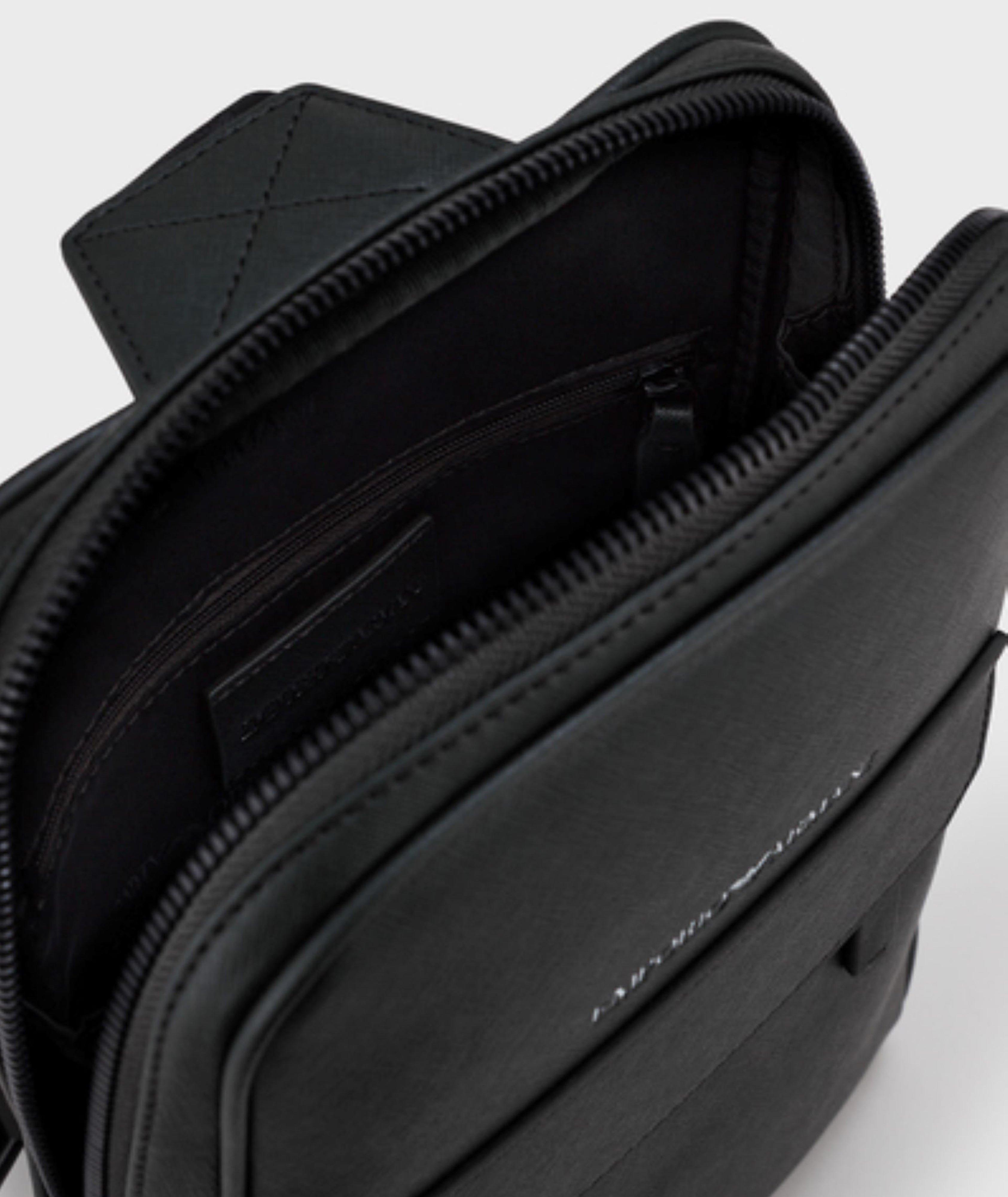 Sac à dos en cuir Saffiano durable à bretelle simple image 3
