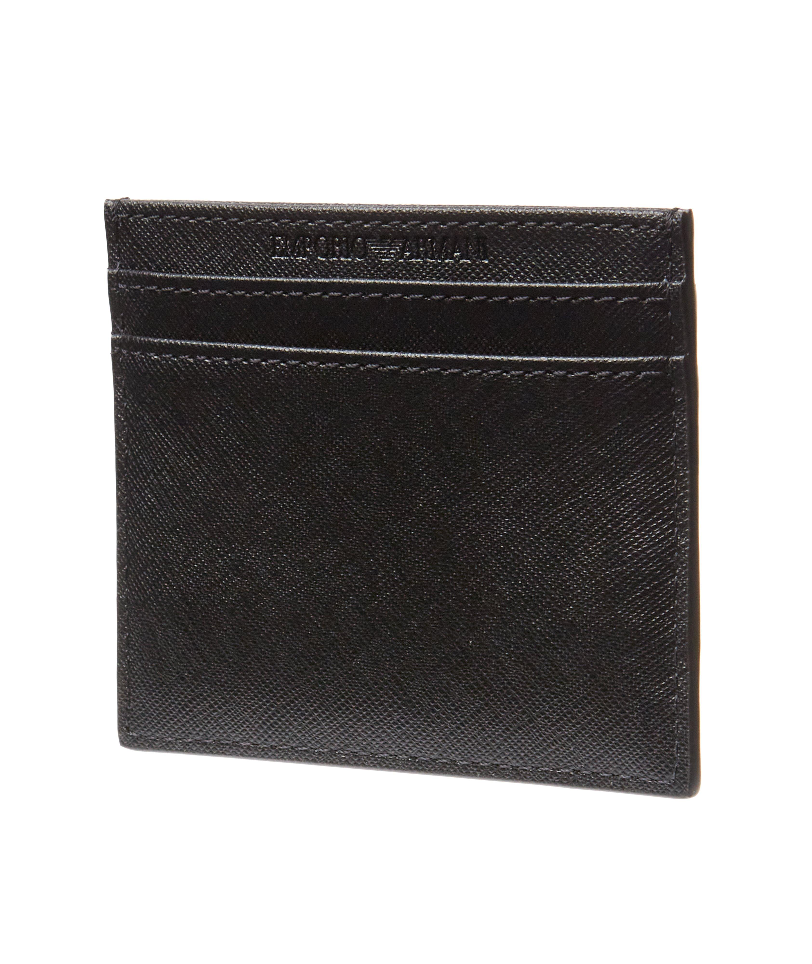 Porte-carte en cuir Saffiano recyclé image 1