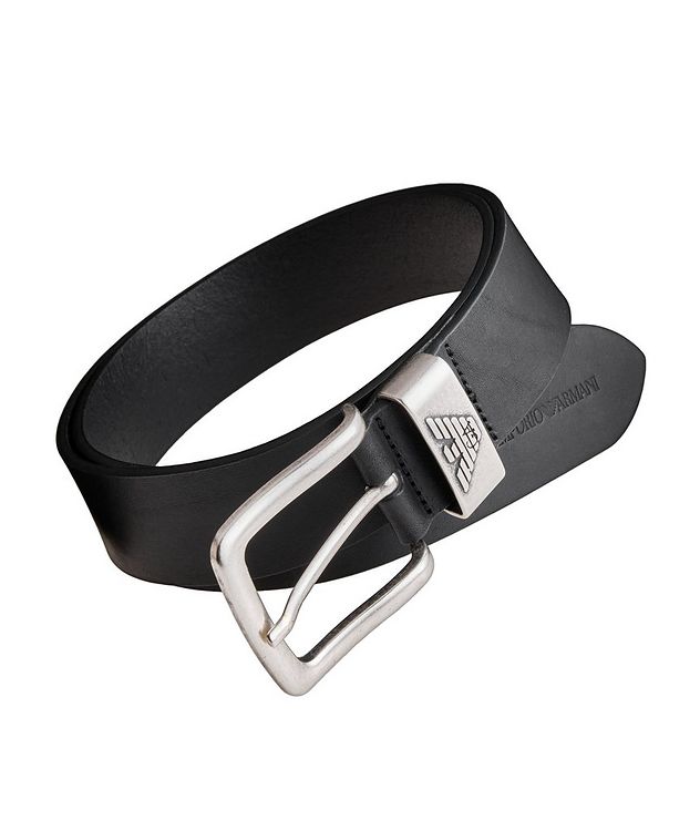 Logo Buckle Leather Belt picture 1