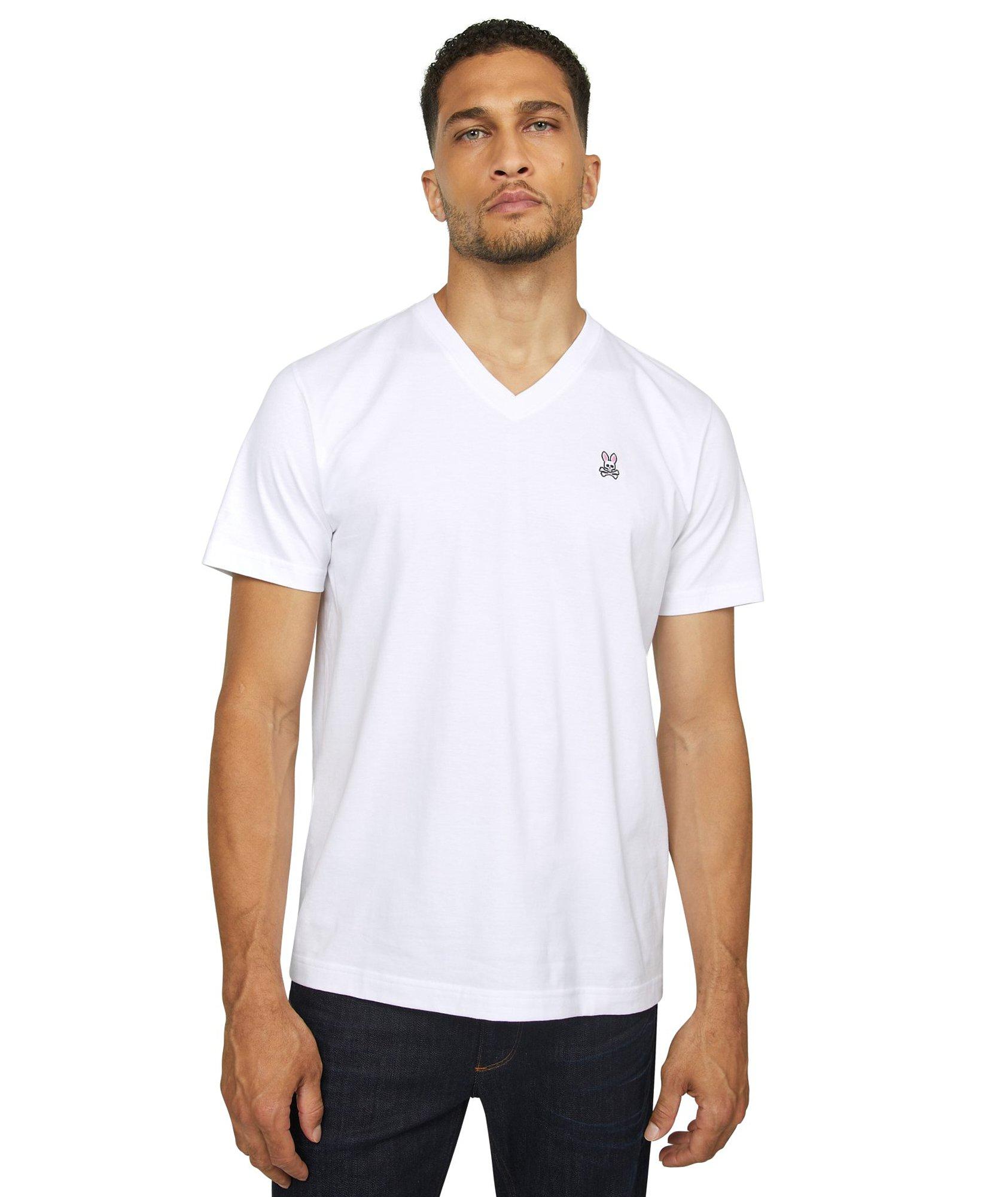 Logo Cotton V-Neck T-Shirt image 2