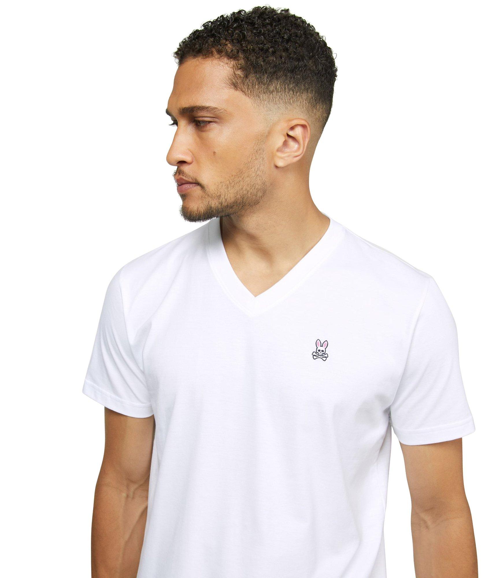 Logo Cotton V-Neck T-Shirt image 3