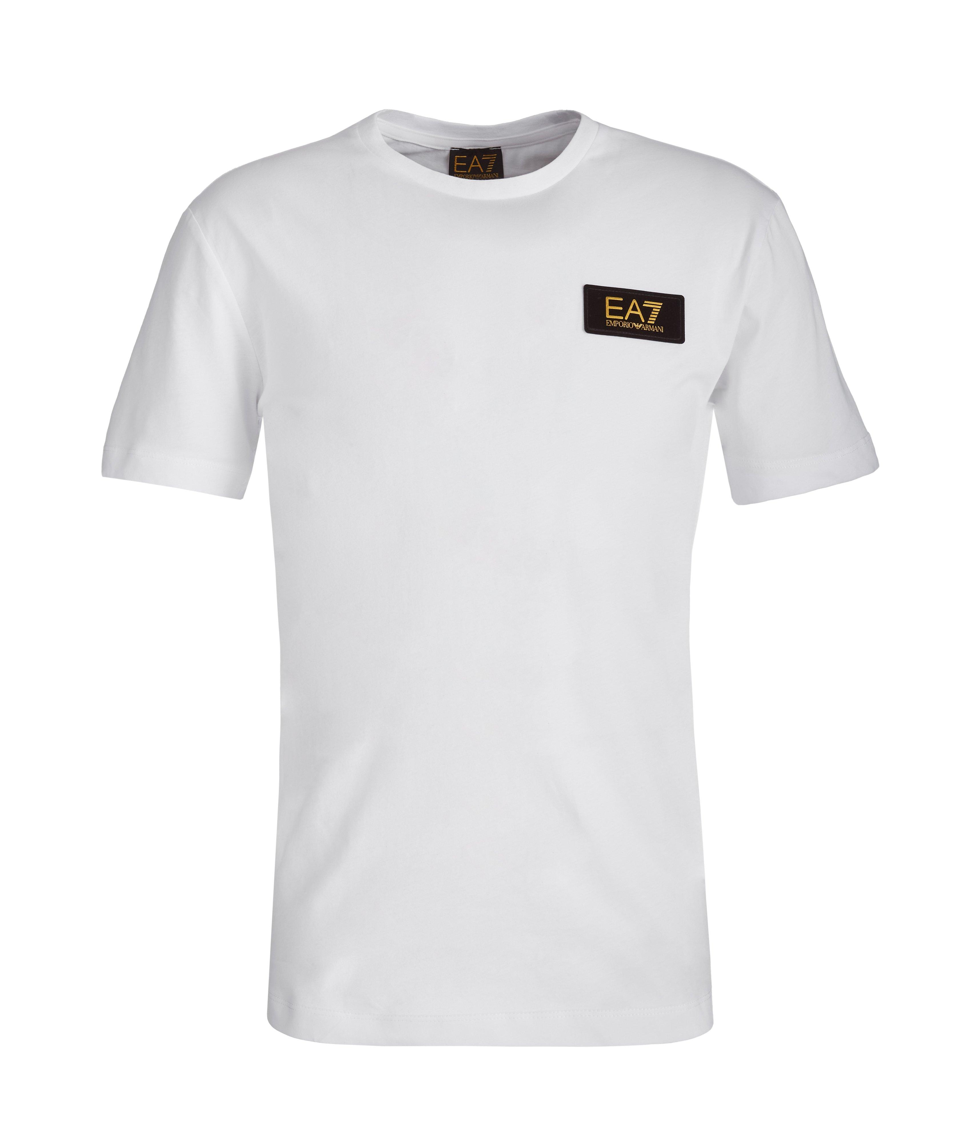 T-shirt en coton avec écusson de marque image 0