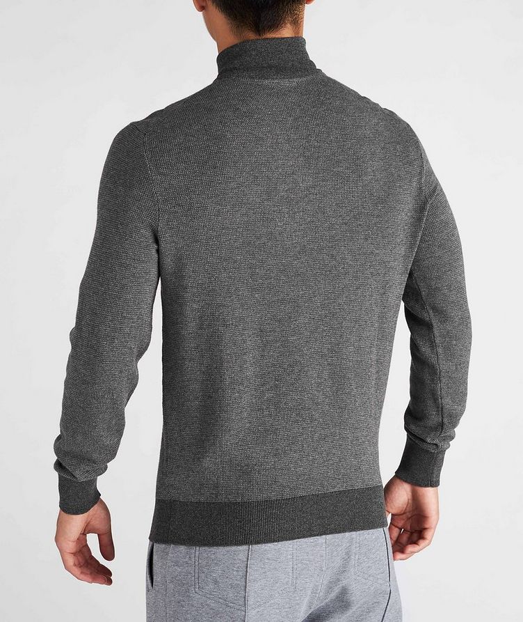 Quarter-Zip Cashmere-Cotton Sweater image 2